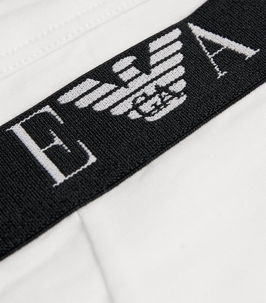 Stretch-Cotton Logo Trunks (Pack Of 3) M0066 WHITE Image 5