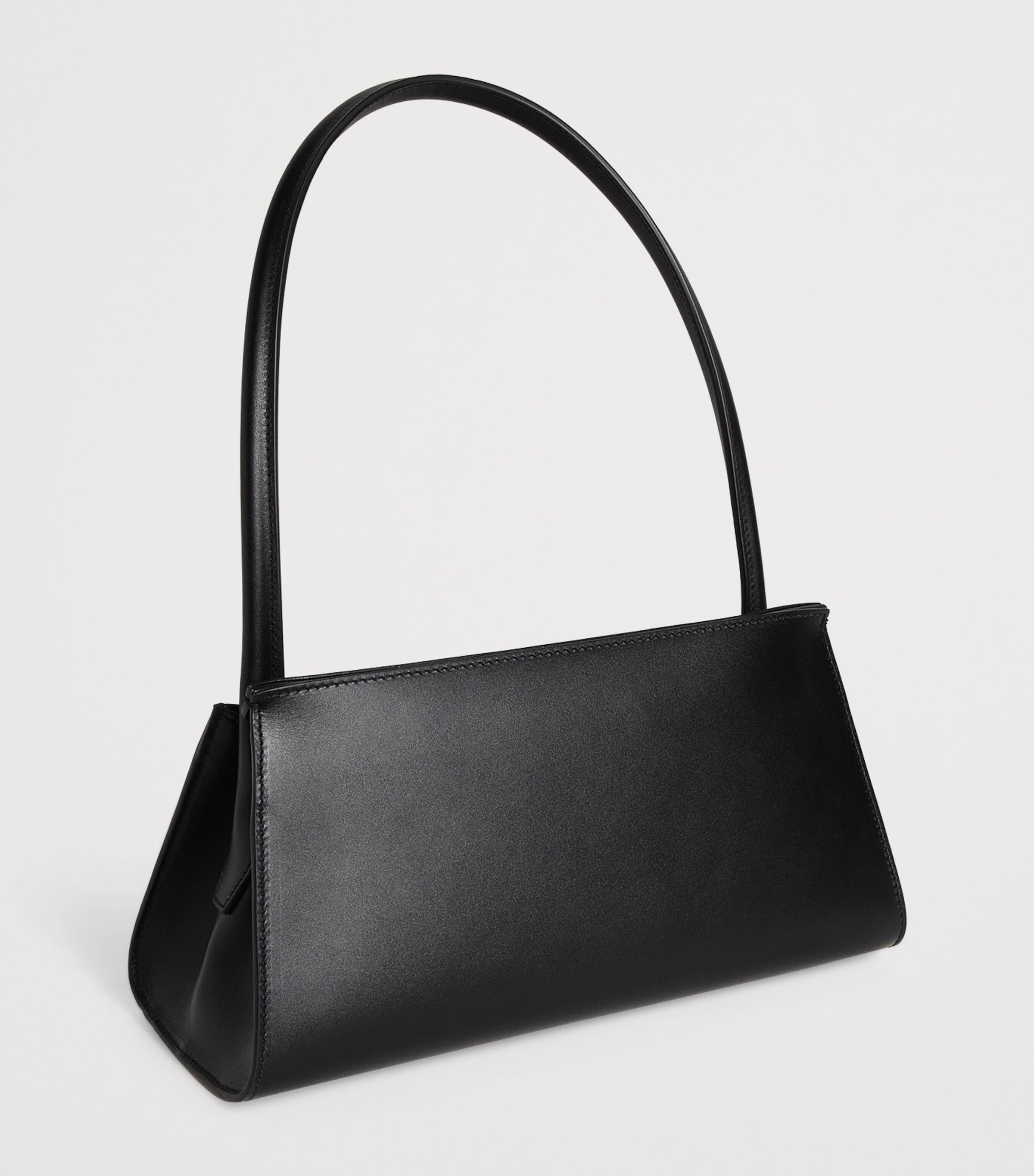 AMI Paris Small Leather Mimi Shoulder Bag Noir Image 3