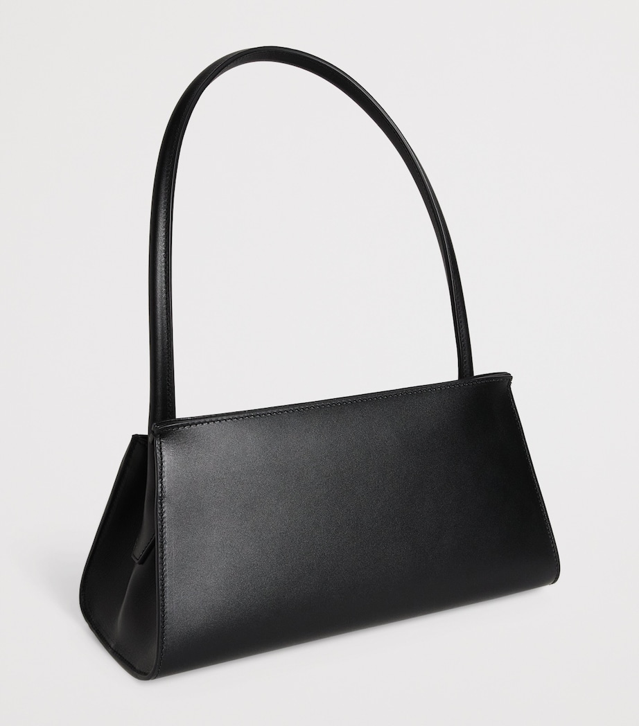 AMI Paris Small Leather Mimi Shoulder Bag Noir Image 3
