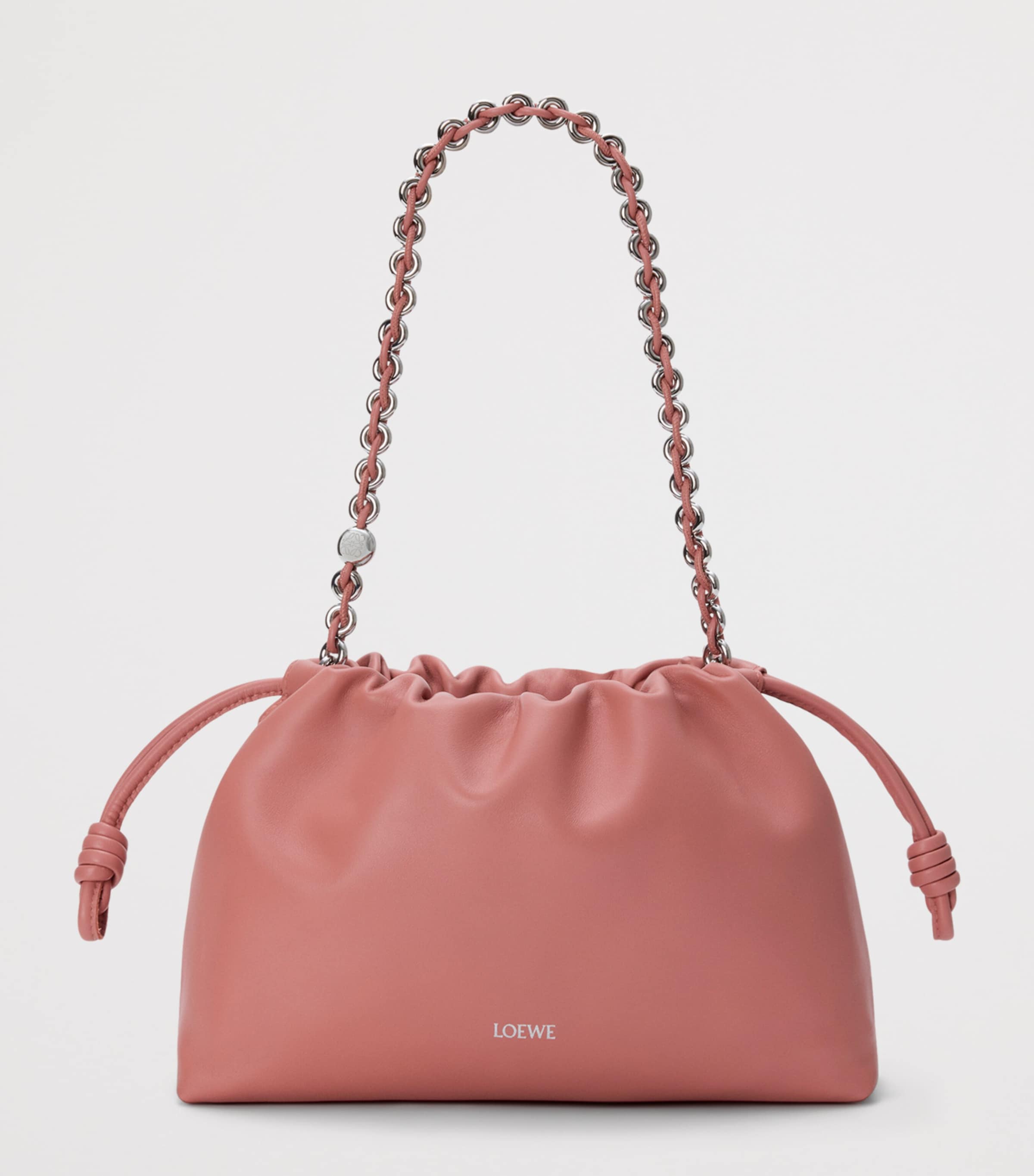 Medium Leather Flamenco Shoulder Bag BLUSH Image 2