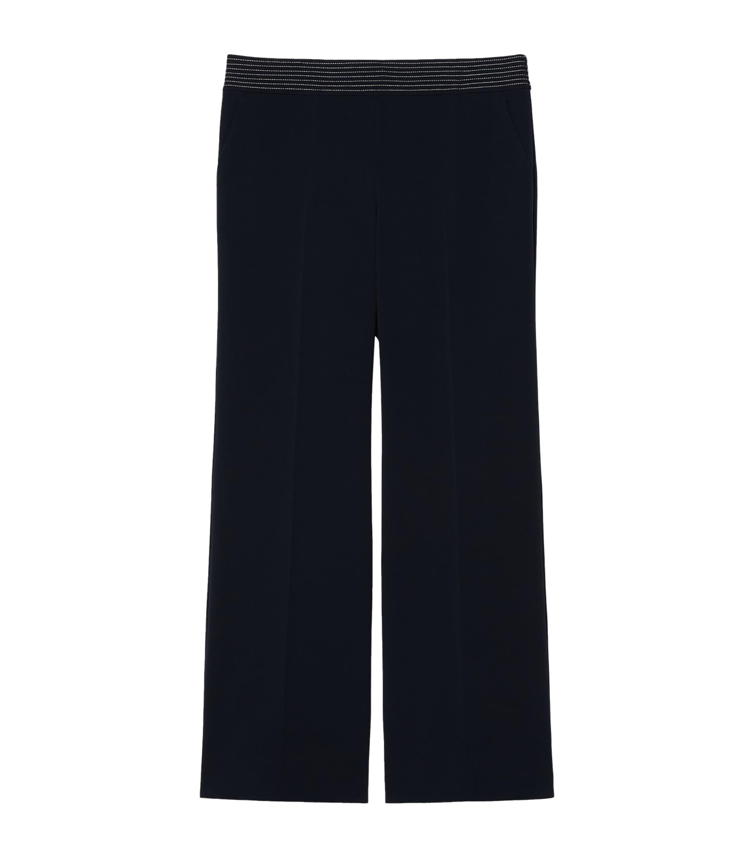 Marina Rinaldi Womens Cady Wide-Leg Trousers Midnightblue Image 1
