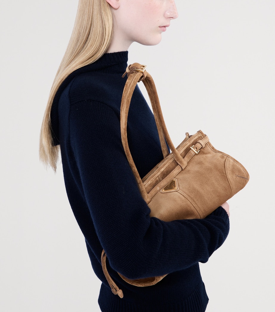 Medium Suede Bonnie Shoulder Bag F0401 Image 2