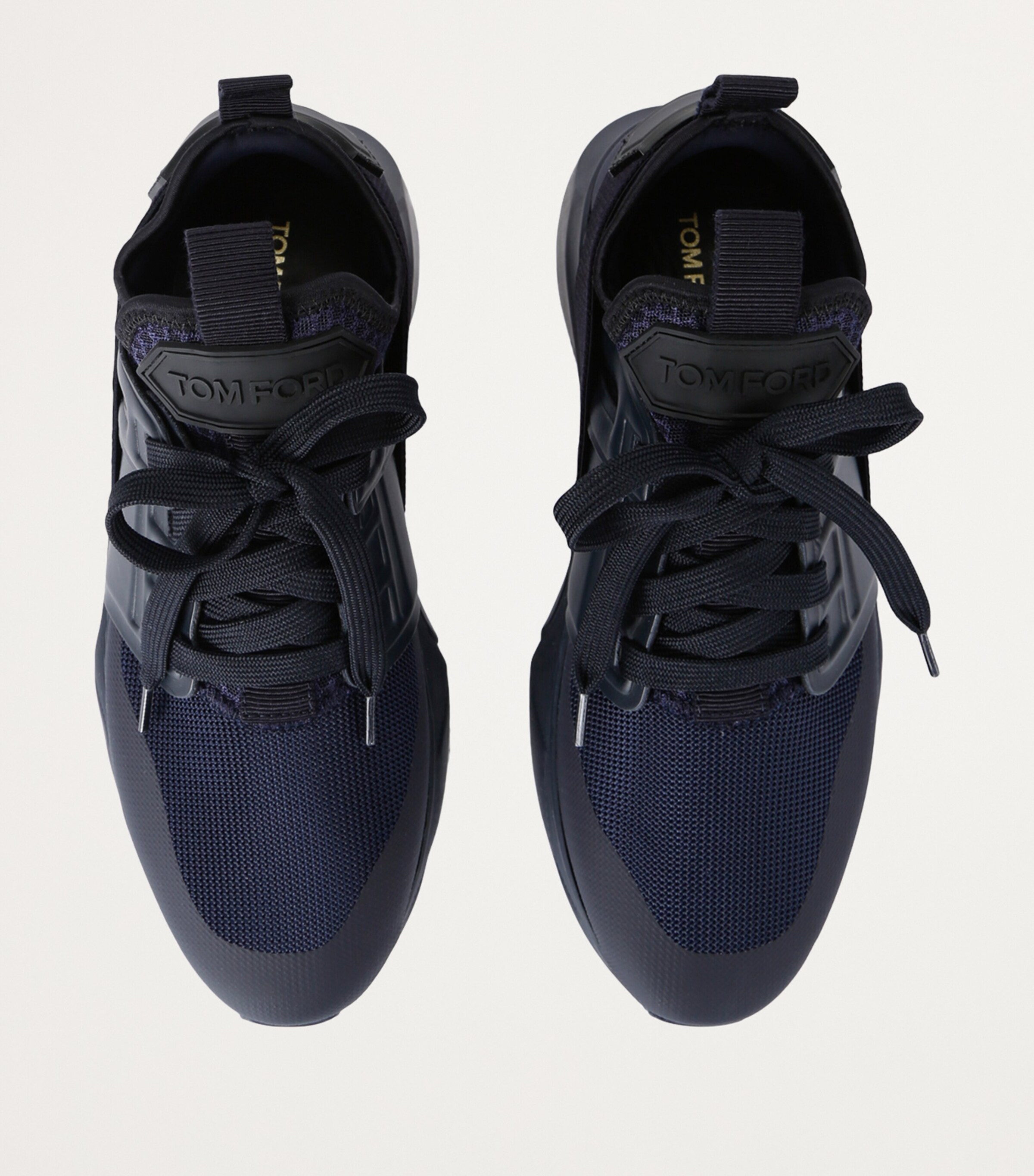 TOM FORD Leather Jago Sneakers Blue/dark Image 4