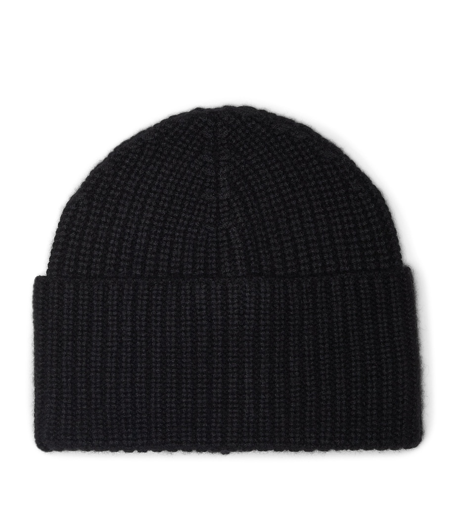 Cashmere Rib-Knit Beanie C101 Image 1