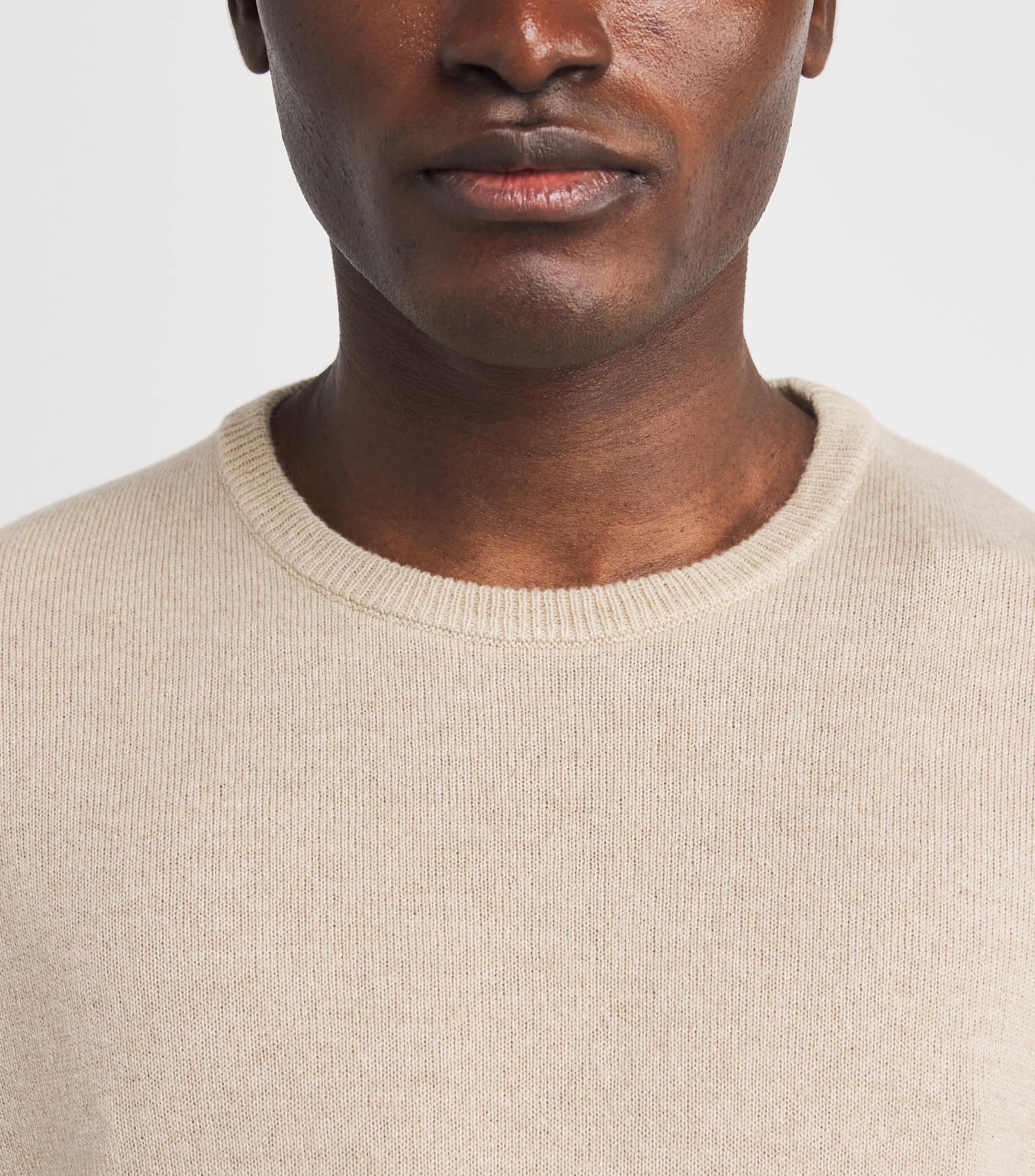 Cashmere Crew-Neck Sweater CHAMPAGNE Image 6