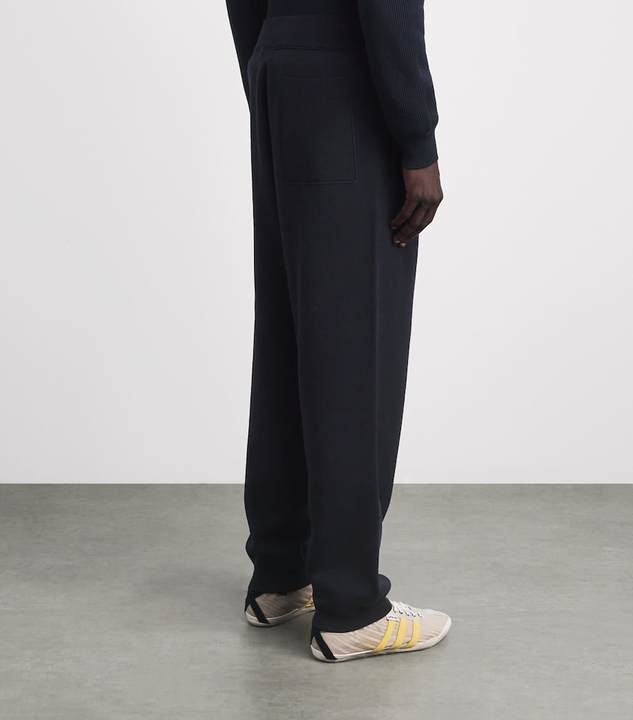 Stone Island Mens Virgin Wool-Blend Compass Sweatpants Image 5