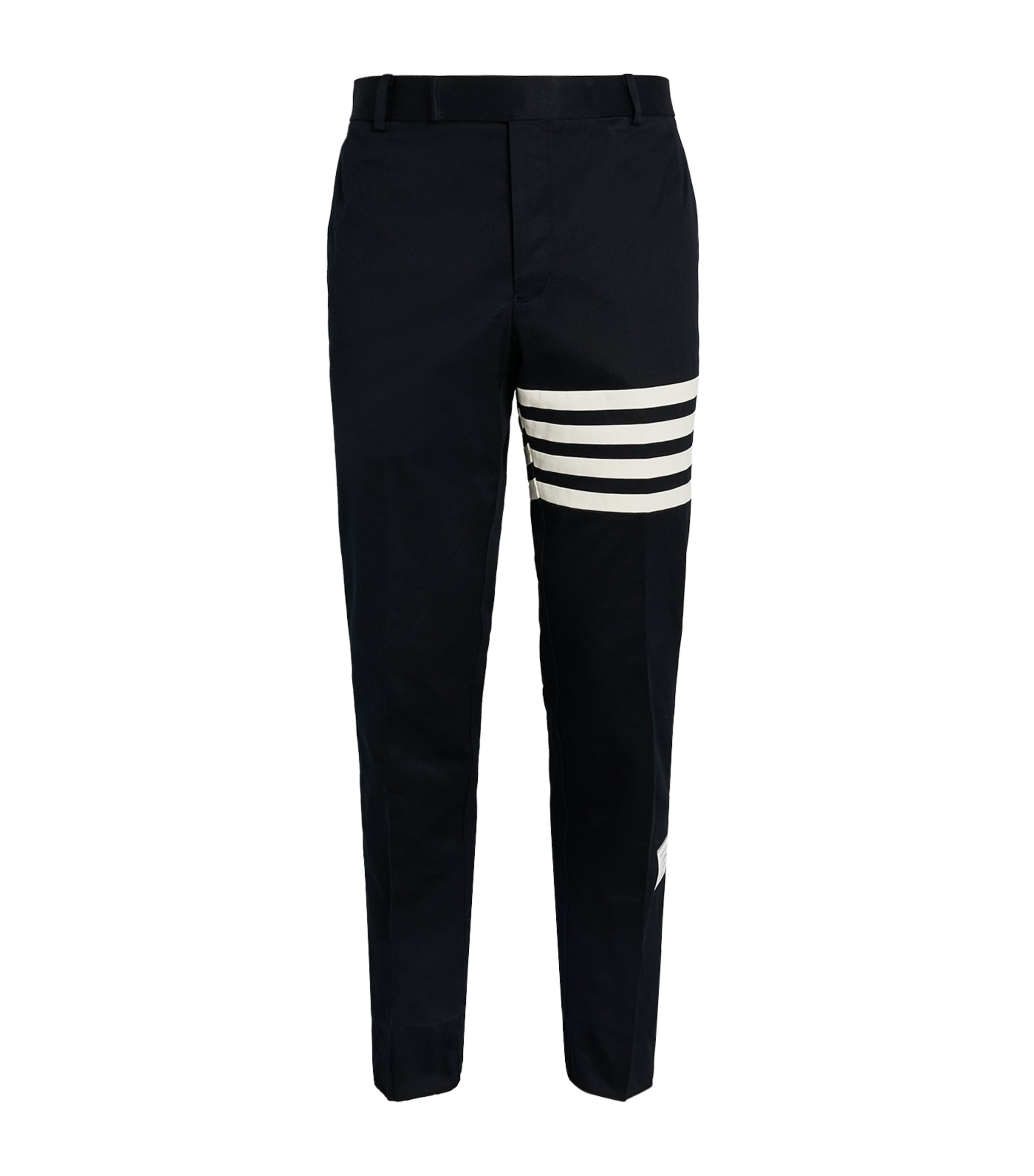 Shop Thom Browne 4-bar Stripe Chinos In Navy