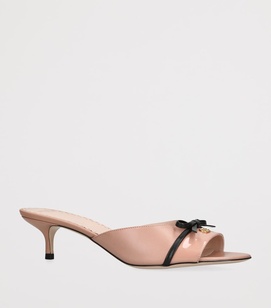 Leather Bepointy Heeled Mules 45 PINK COMB Image 3