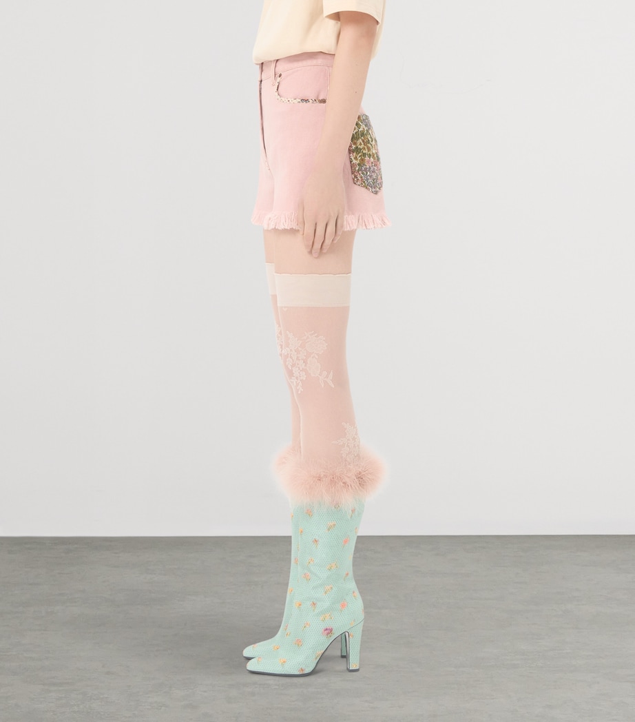 Cotton-Linen Patch Shorts O45 Image 3