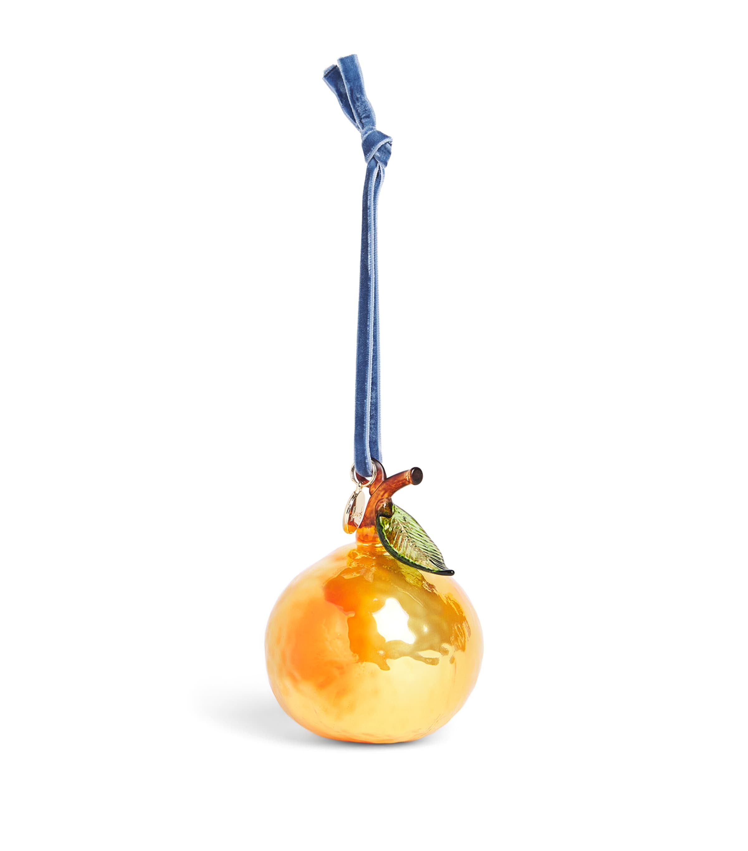 Harrods Glass Orange Tree Decoration Orange Image 1