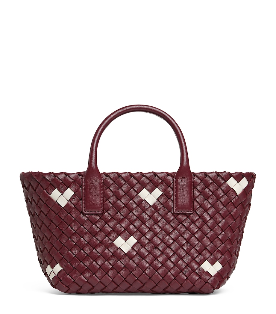 Bottega Veneta Mini Leather Cabat Tote Bag Image 1