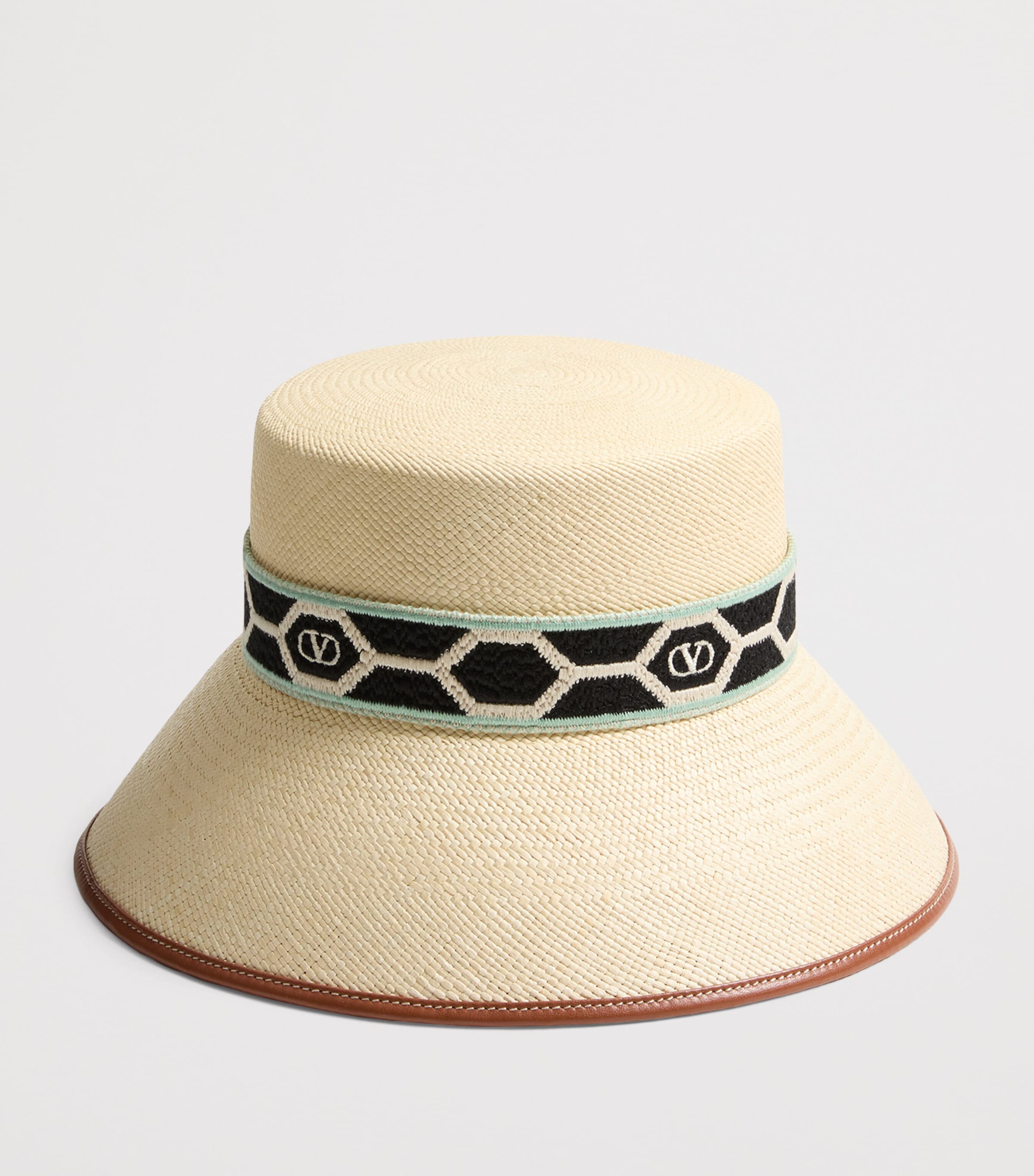Valentino Garavani Straw Antibes Bucket Hat Byp Image 2