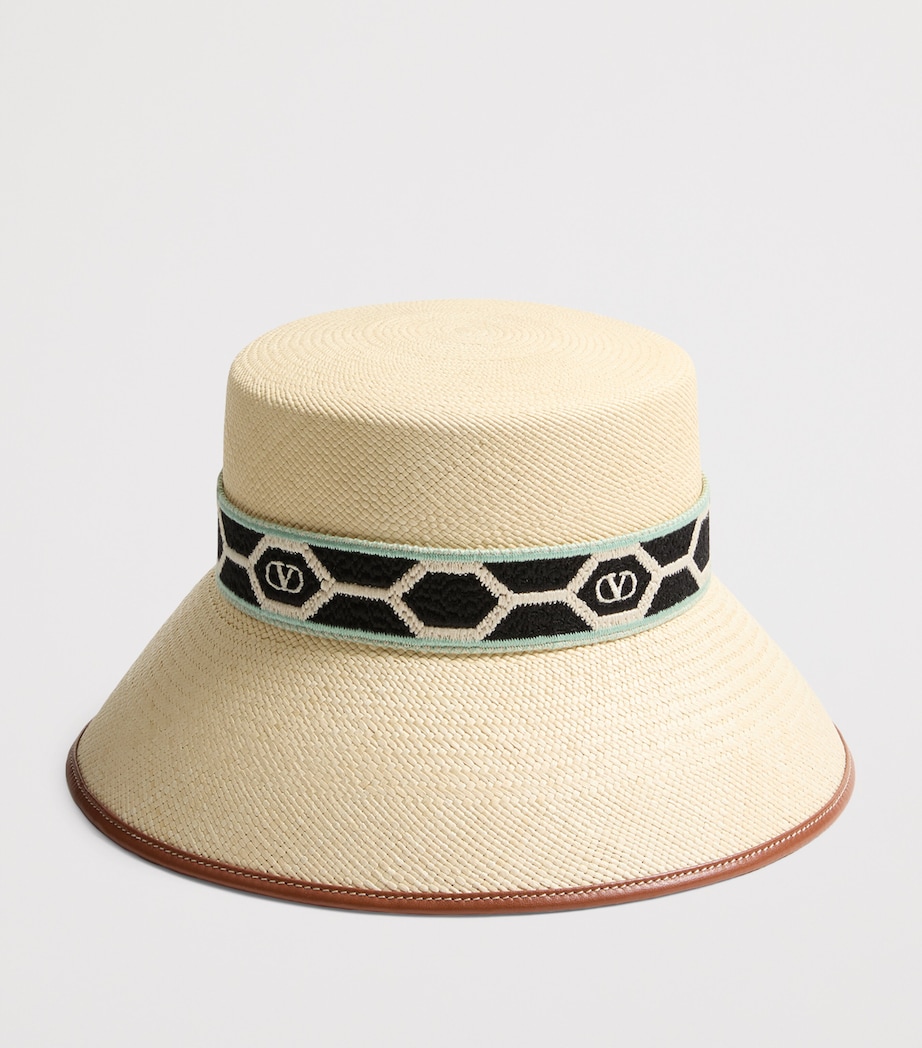 Valentino Garavani Straw Antibes Bucket Hat Byp Image 2