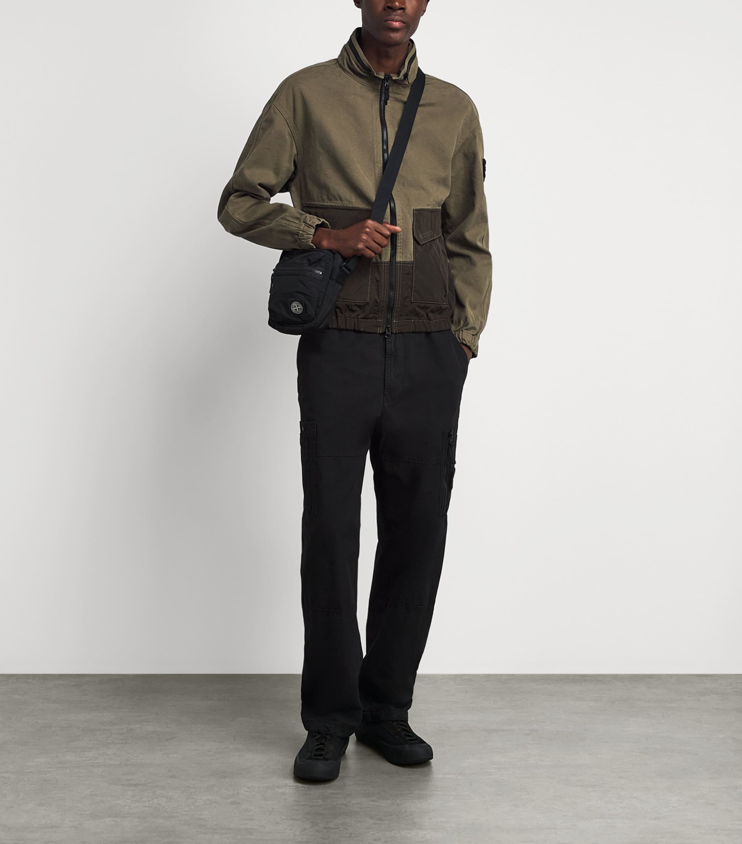 Stone Island Mens Nylon Technical Compass Jacket Image 2