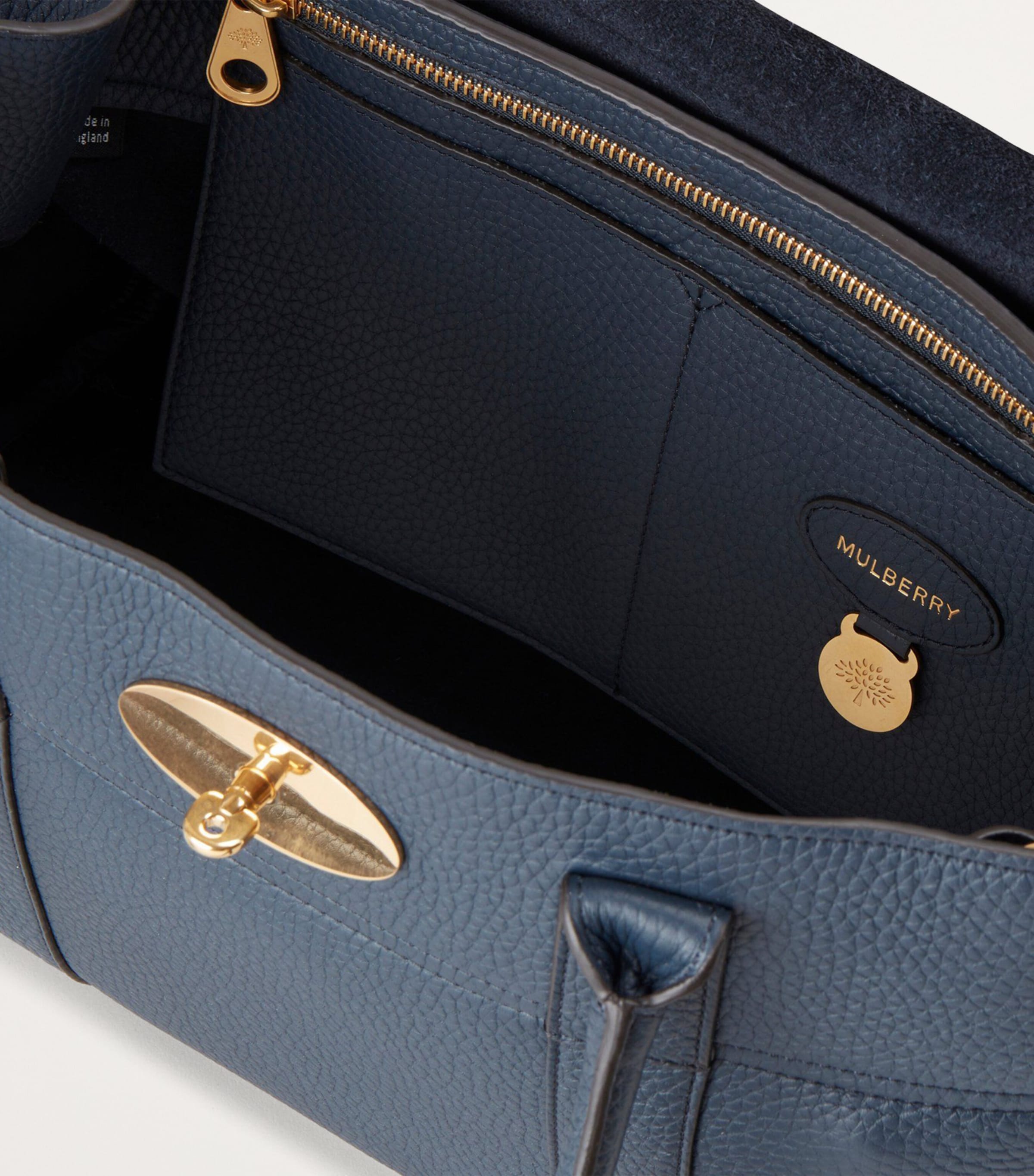 Leather Bayswater Top-Handle Bag NIGHT SKY Image 4