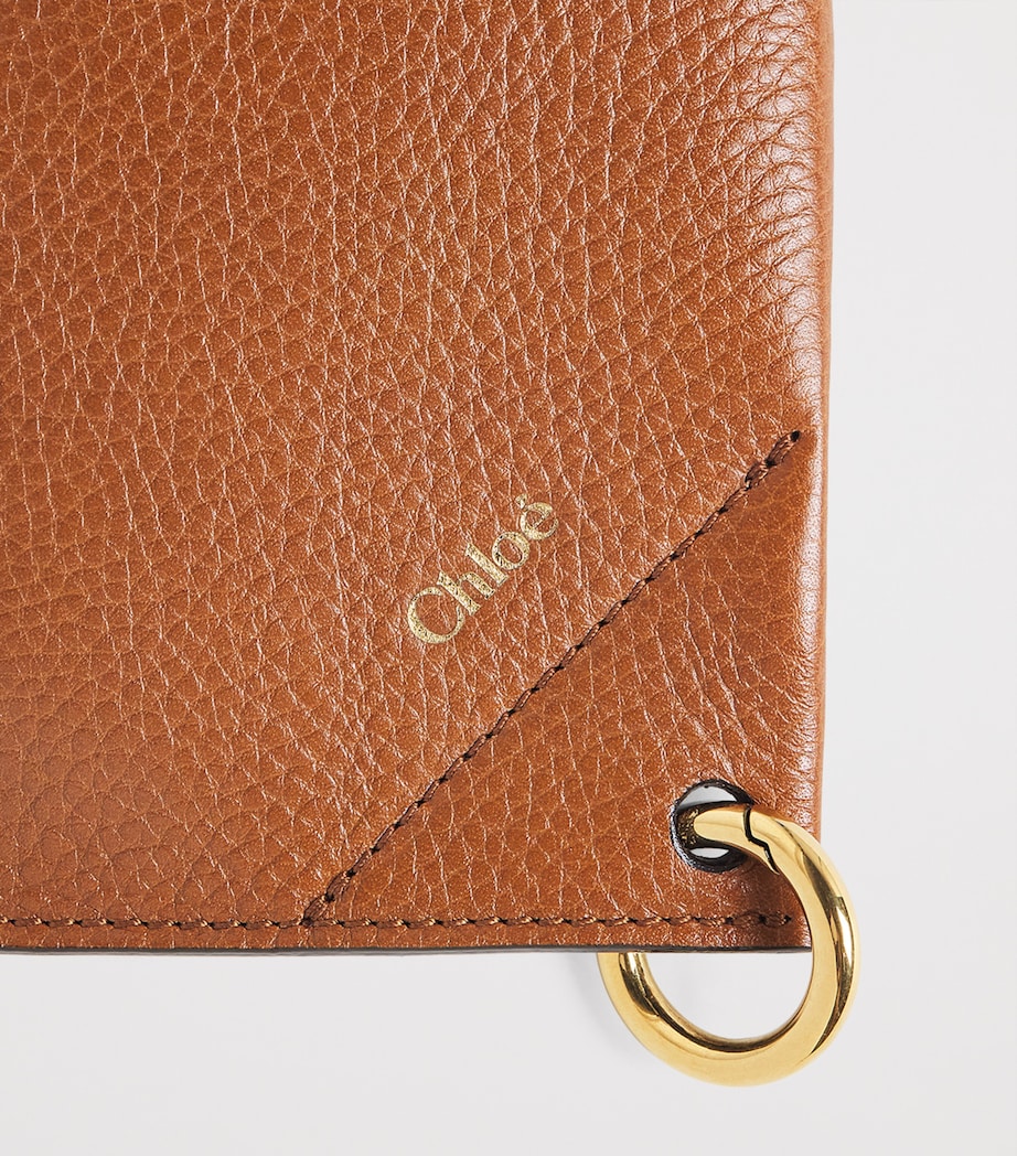 Chloé Leather Spin Zipped Pouch Clay Brown Image 3