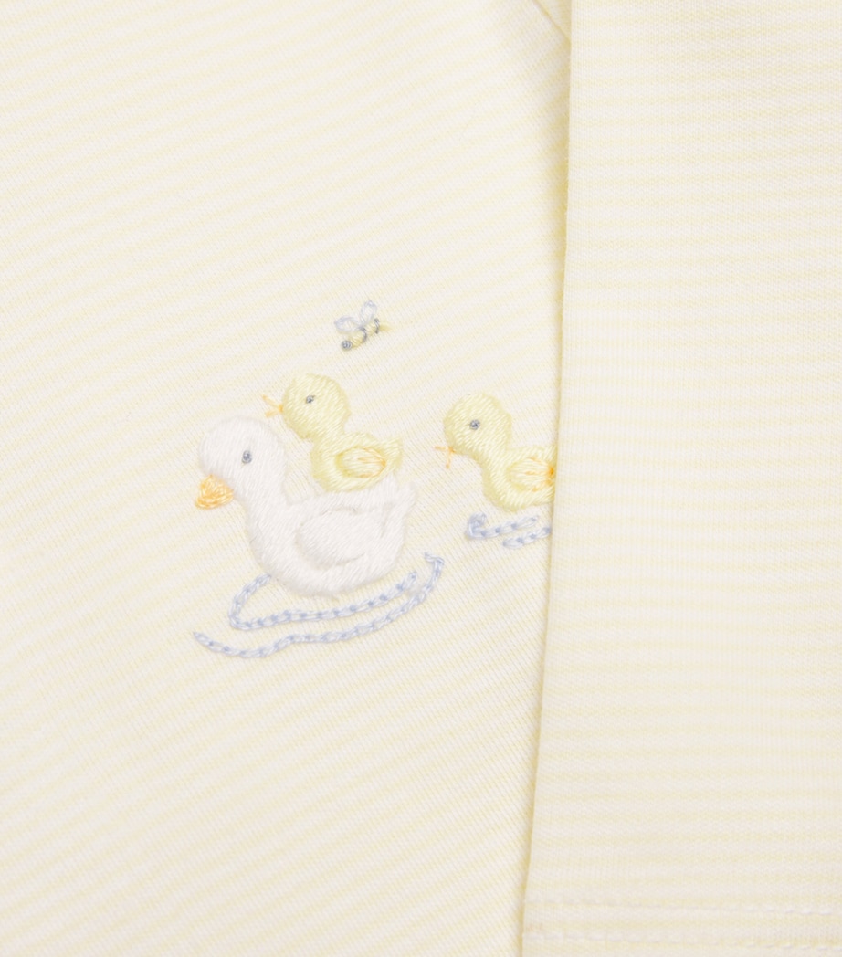 Pima Cotton Duck Pond All-In-One (Newborn-6 Months) K700YELLOW Image 3