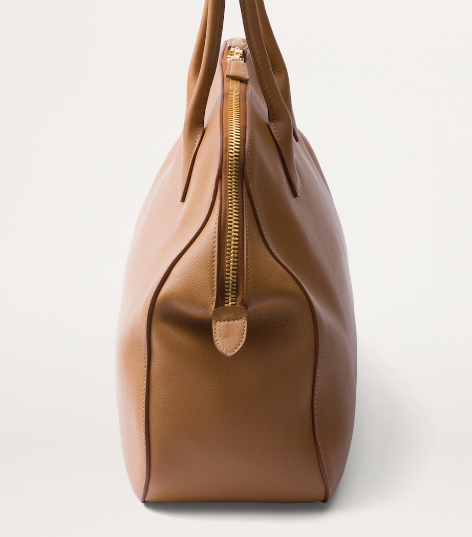 Prada Large Leather Tote Bag Image 6