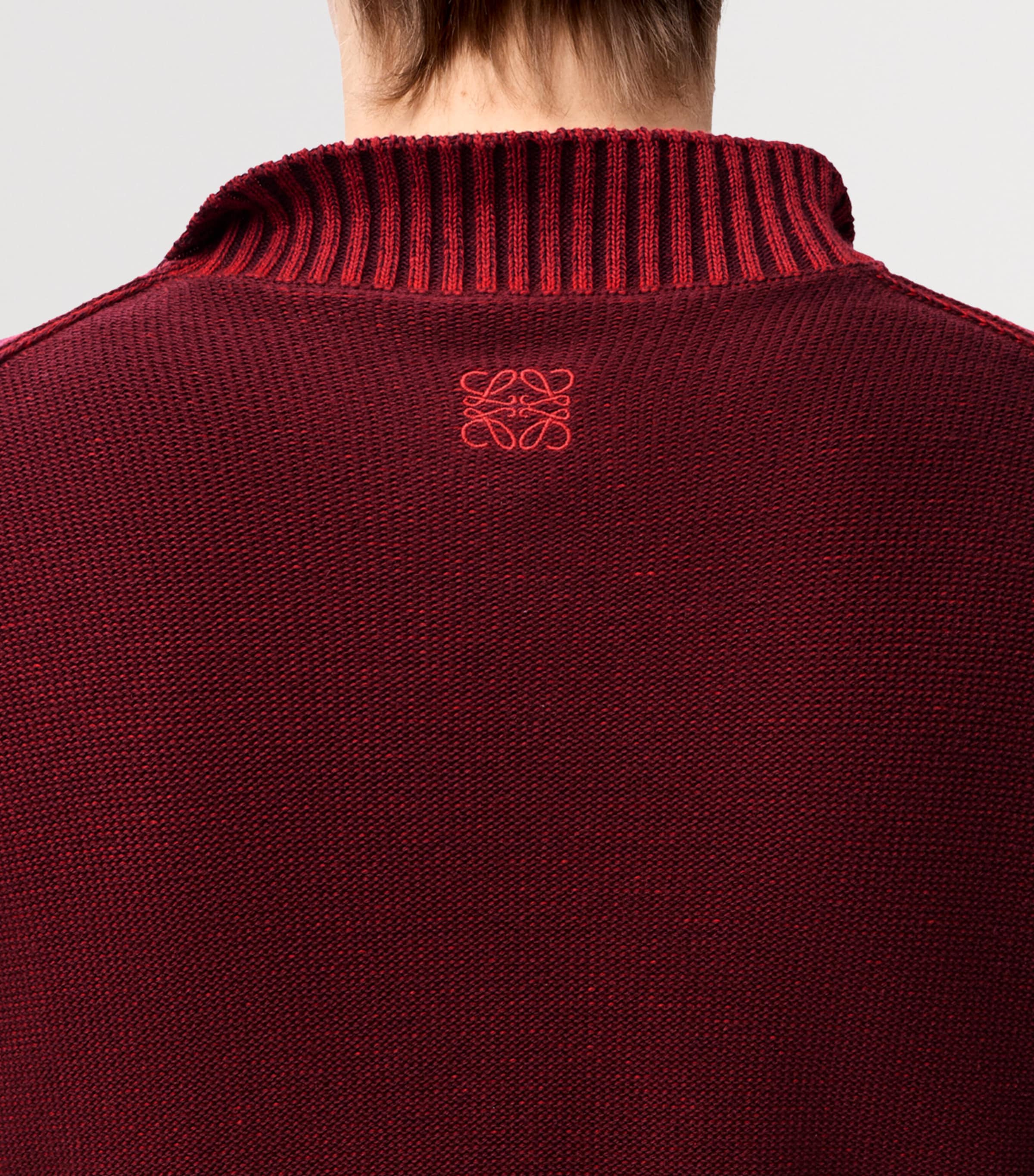 LOEWE Mens Anagram Sweater Burgundy/red Image 5