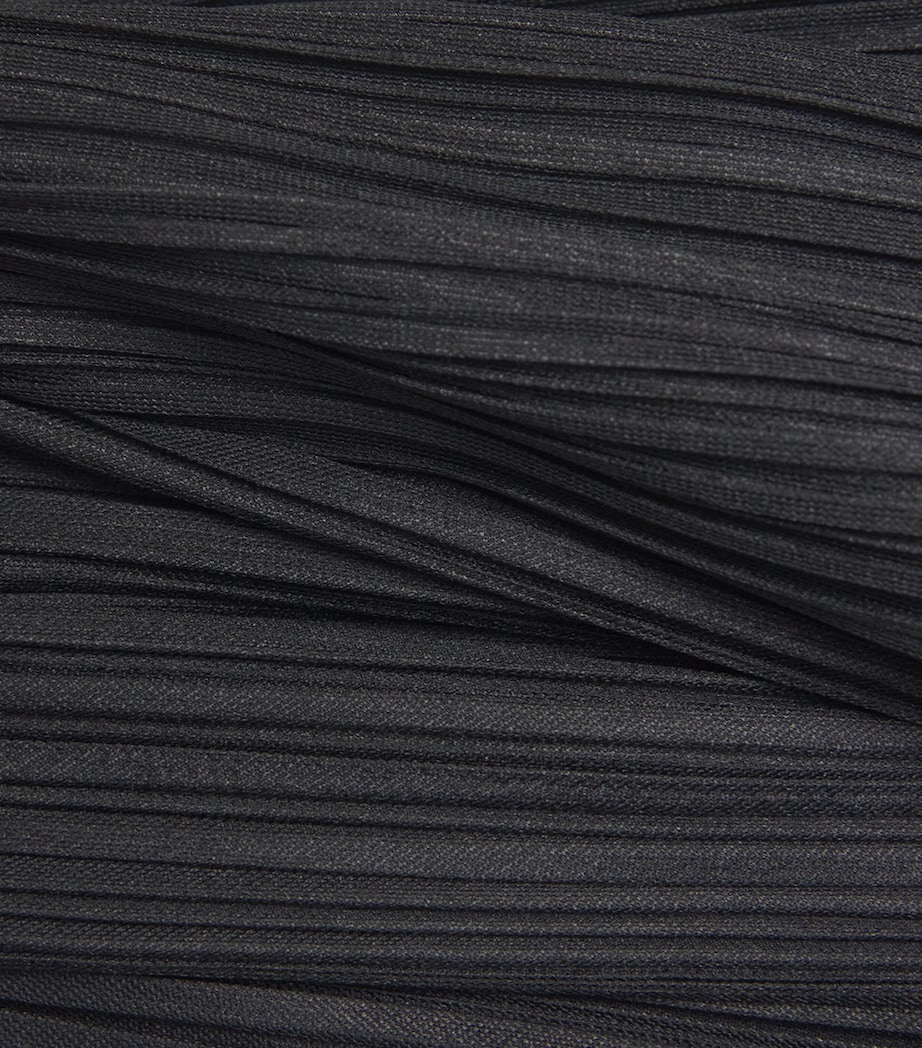 Pleats Please Issey Miyake Womens Mellow Pleats Midi Dress Black Image 6