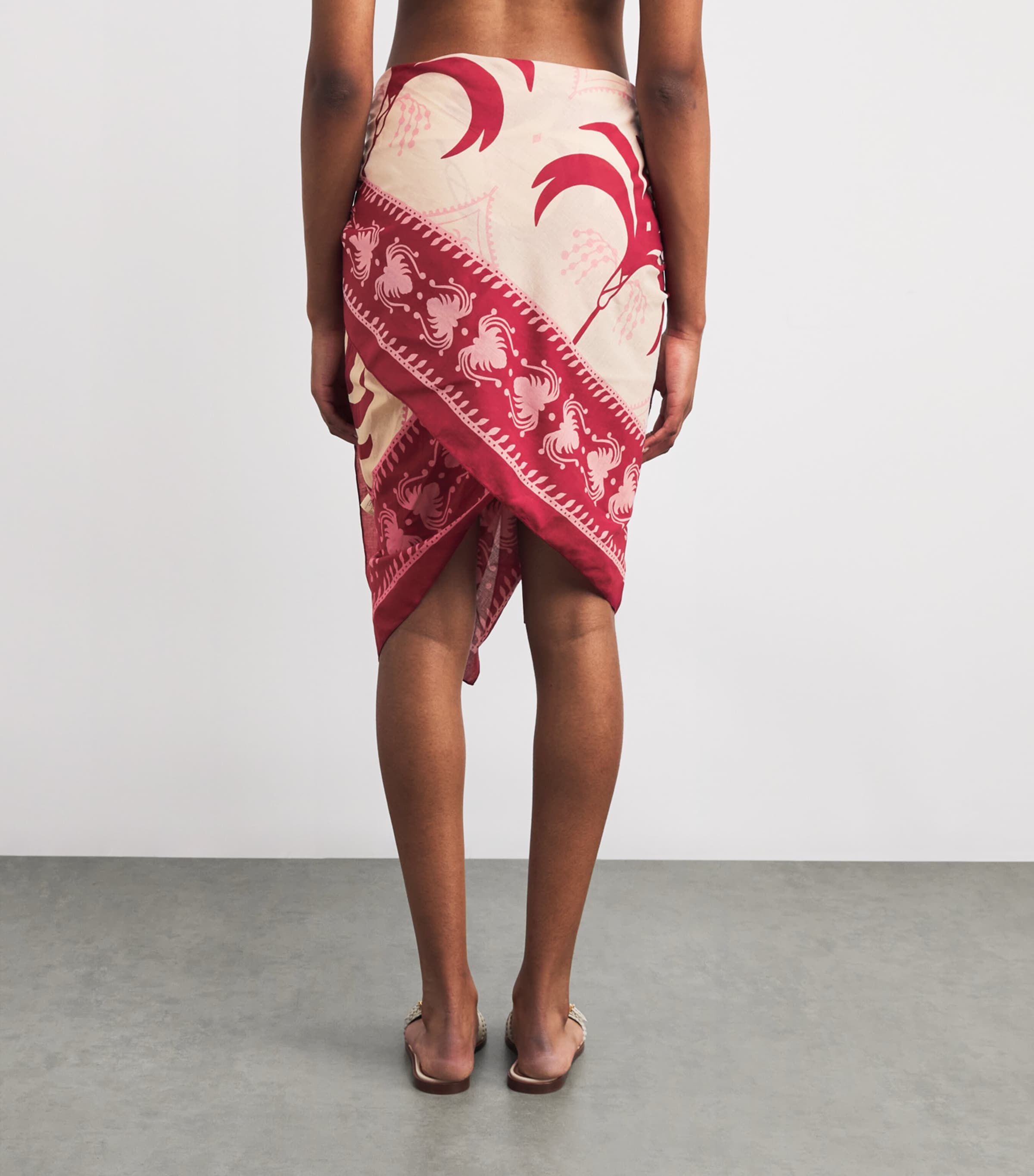 Cotton Dance of Dark Pareo ECRU/DARK CHERRY Image 4