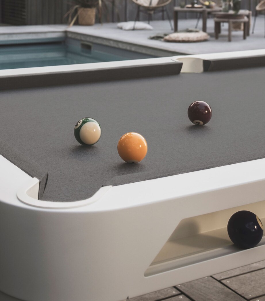 Cornilleau Hyphen Outdoor Pool Table Pol Wht Mot Drk Gry Image 7