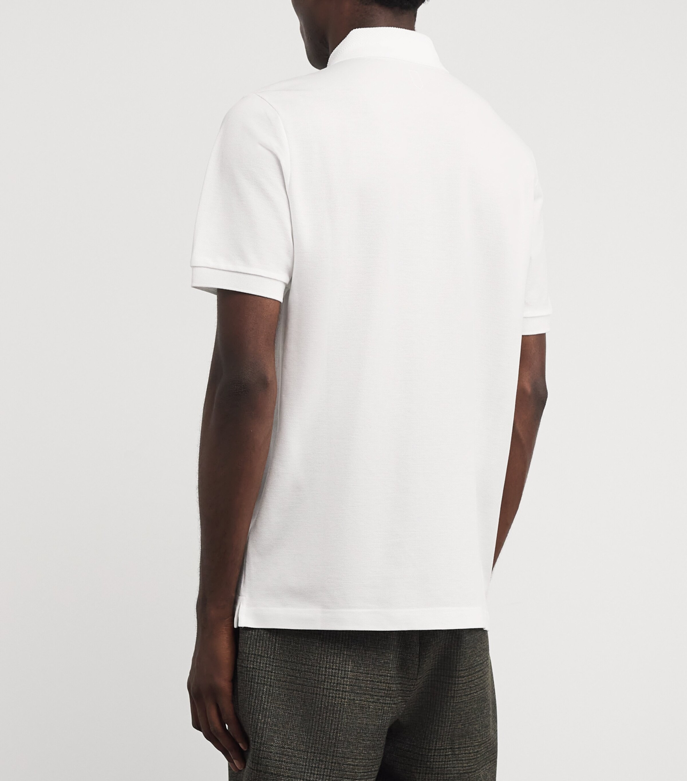 Canali Mens Cotton Polo Shirt Image 4