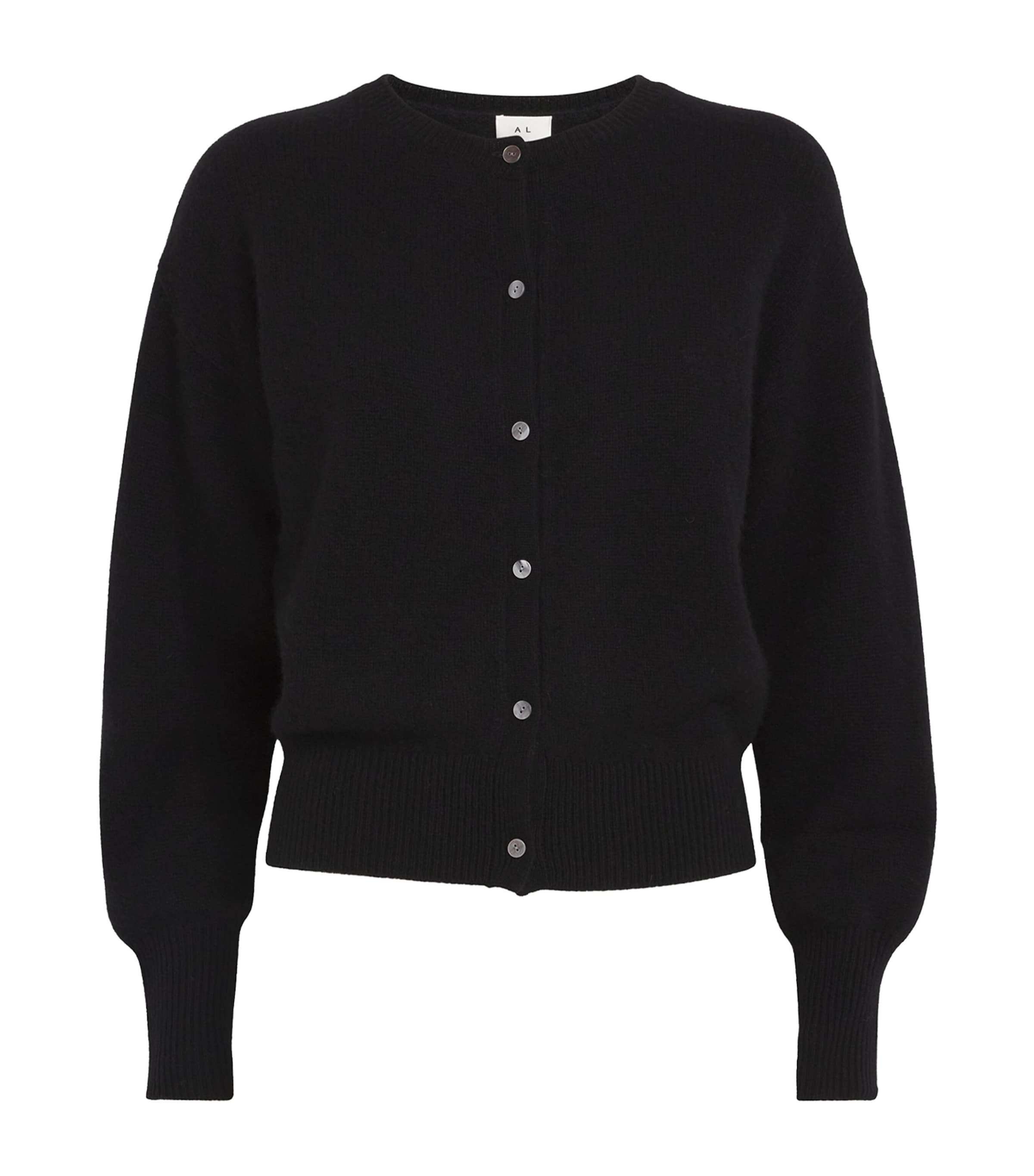 Shop Almada Label Organic Cashmere Coco Cardigan In Black