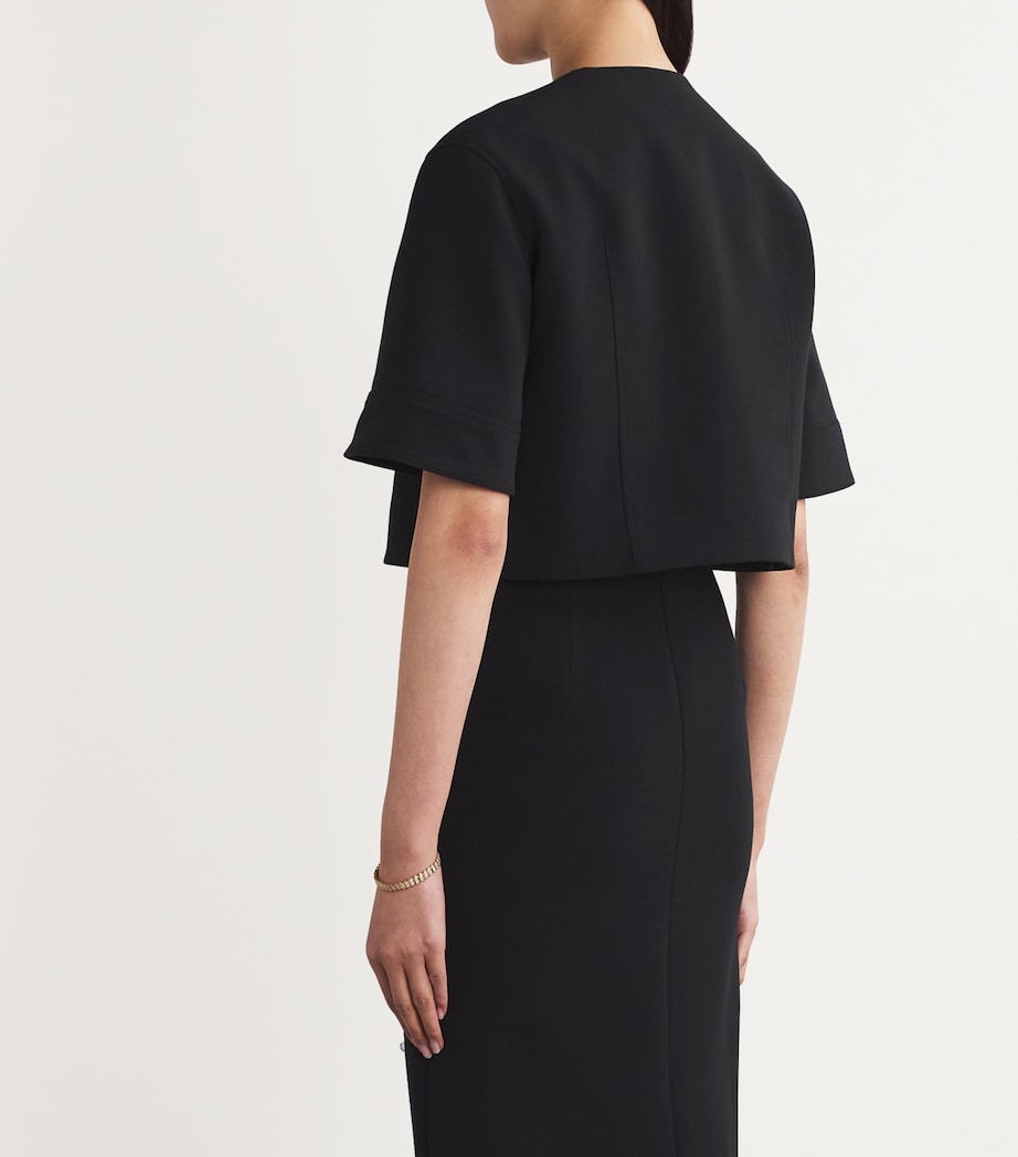 Crystal-Embellished River Jacket BLACK Image 4