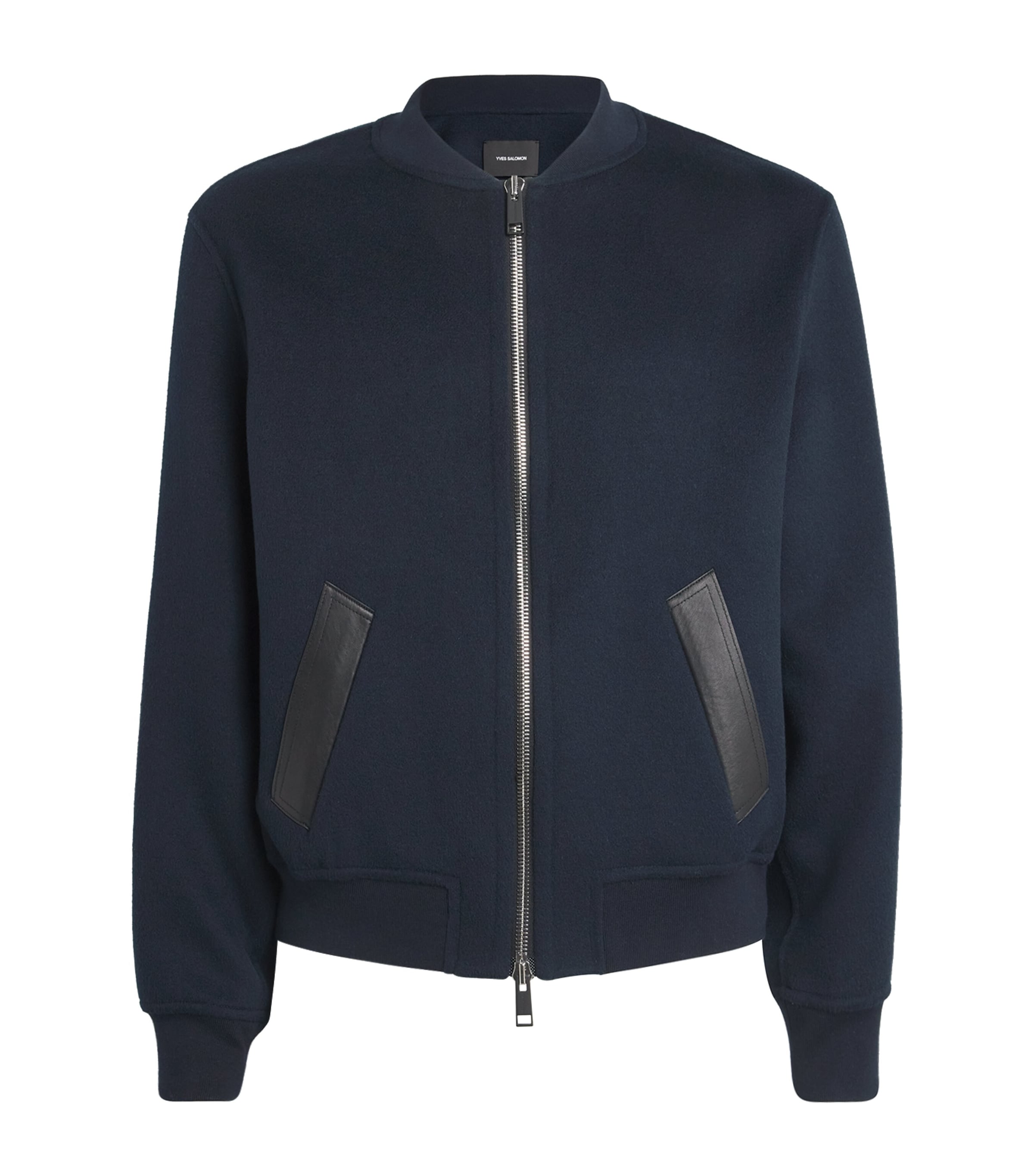 YVES SALOMON WOOL-CASHMERE BOMBER JACKET