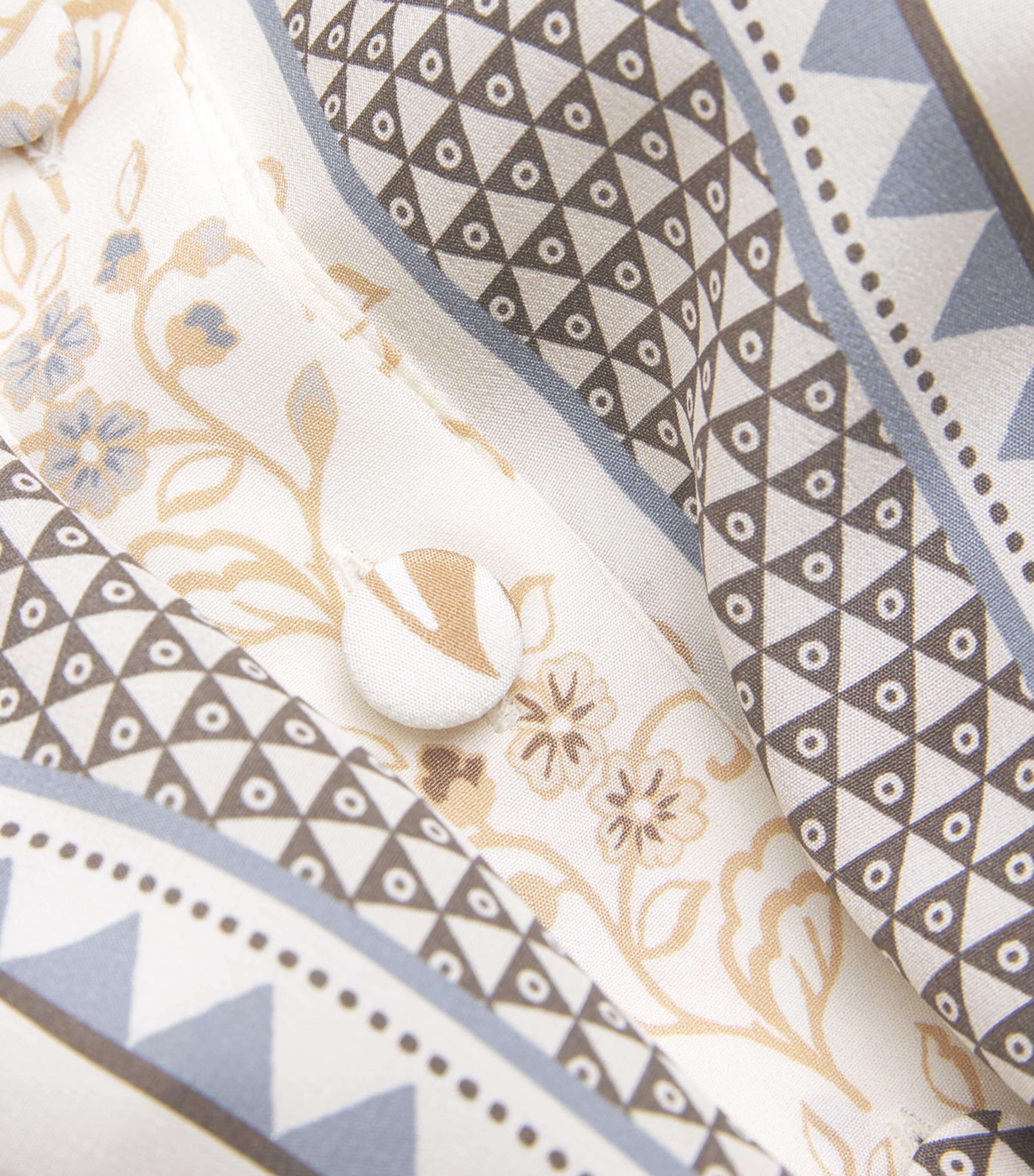 Silk Floral Kaftan Maxi Dress SABBIA Image 5