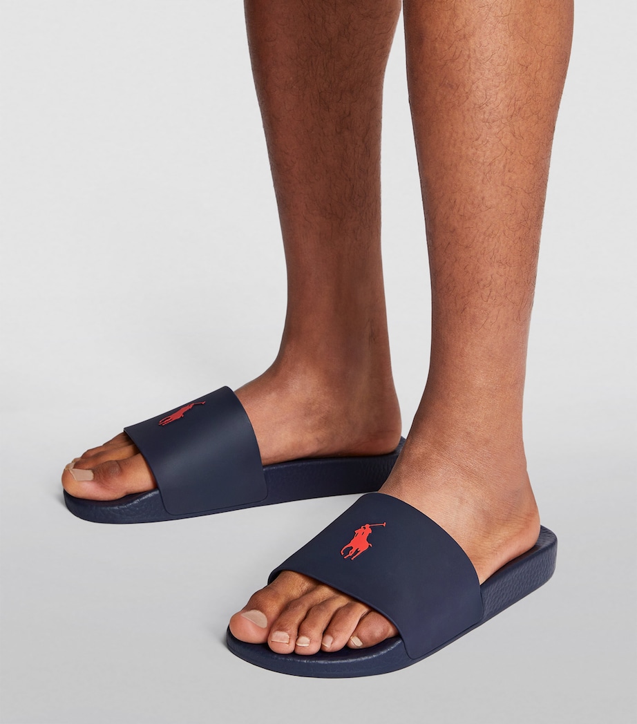 Polo Pony Slides NAVY/RED PP Image 10