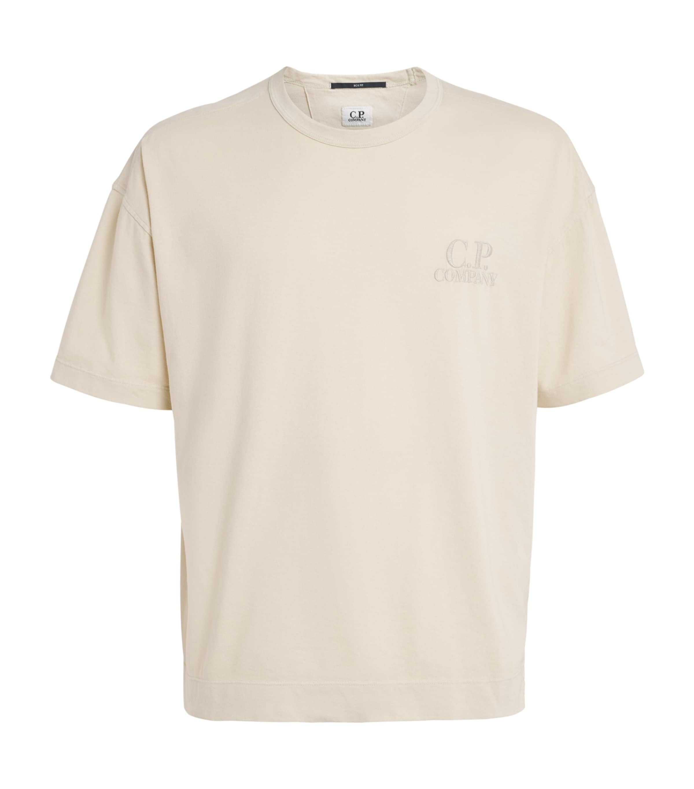 C.P. Company Mens Cotton Embroidered Logo T-Shirt Image 1