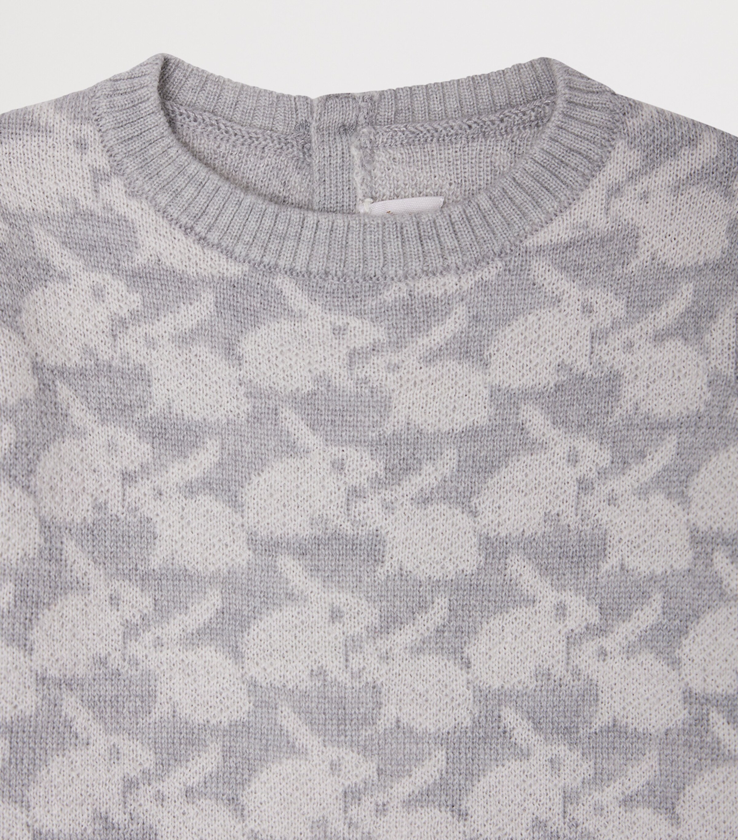 Wool Bunny Print Jumpsuit (1-18 Months) GRIS CLAIR Image 3