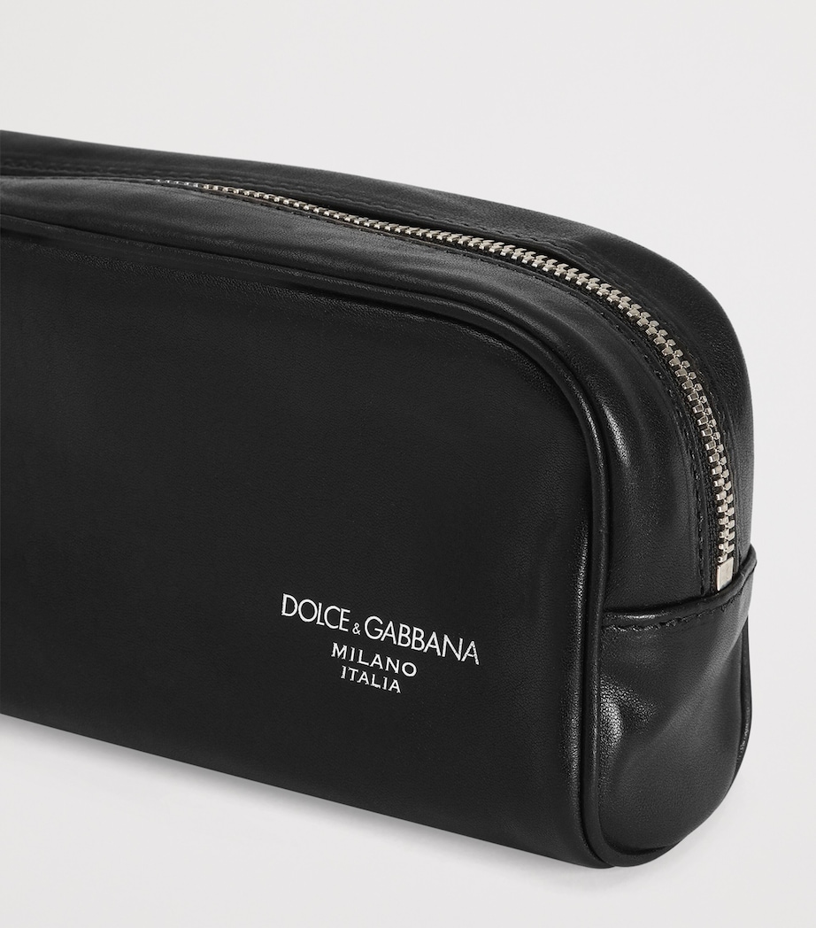 Leather Logo Pouch 80999-BLACK Image 5