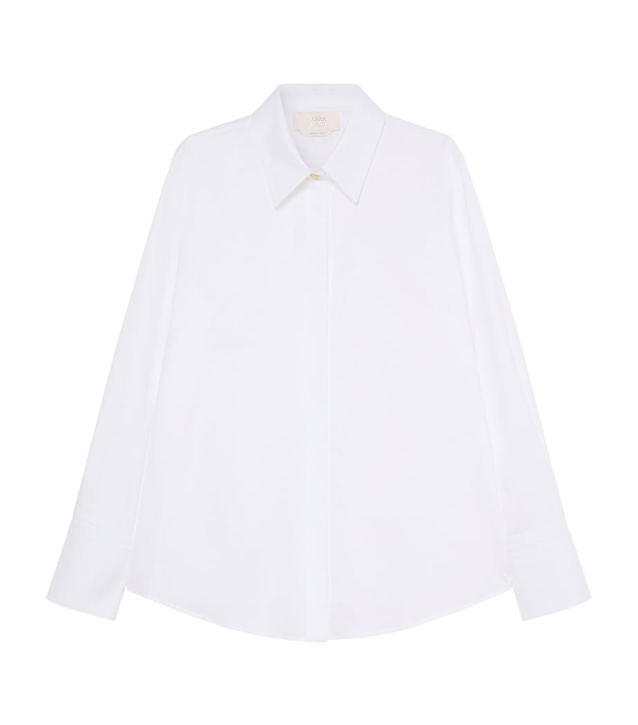 Marina Rinaldi Womens Cotton Shirt Optical White Image 1