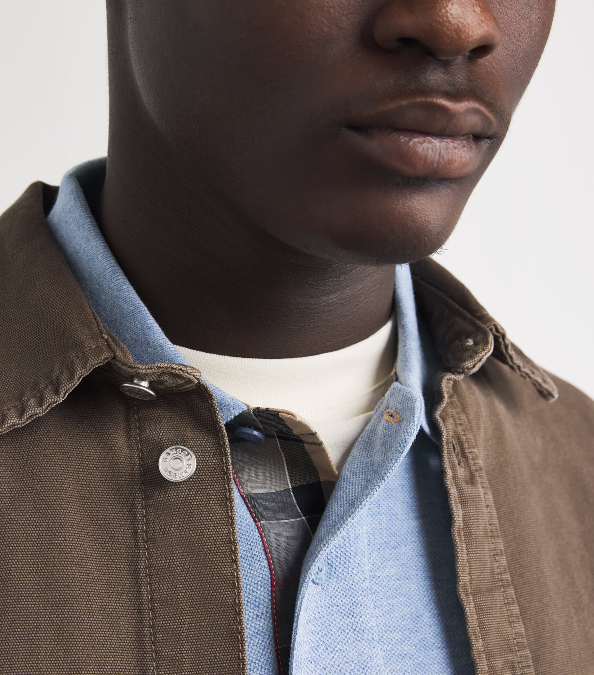 Cotton Pique Polo Shirt SKY MARLBL55 Image 6