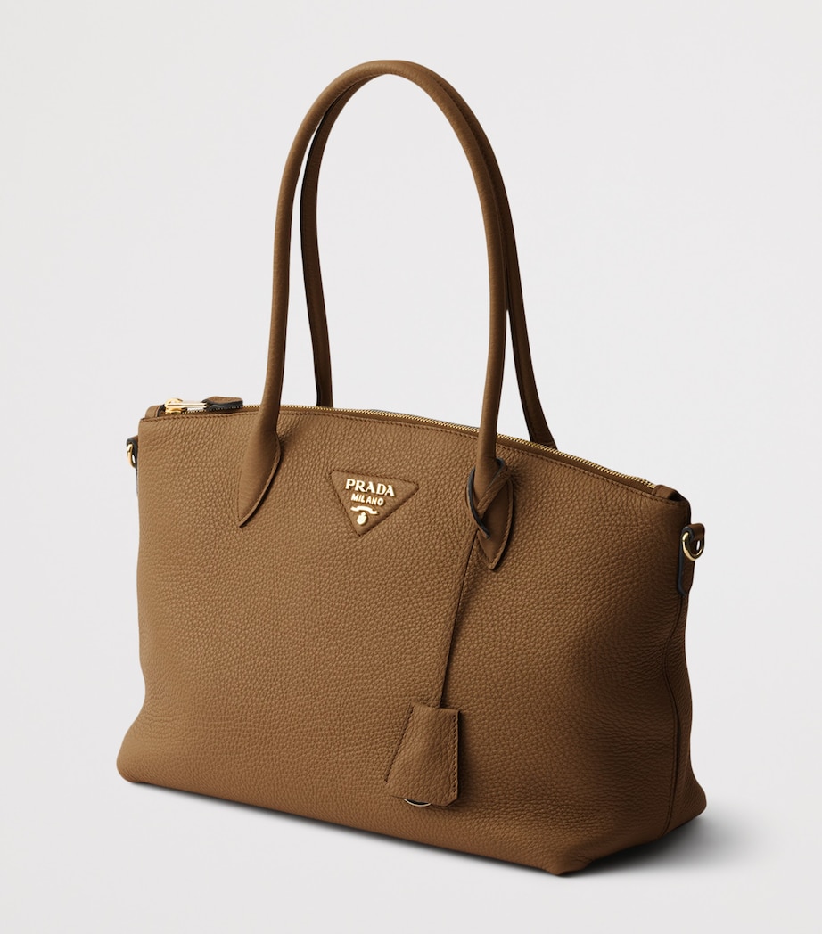Prada Womens Large Leather Tote Bag Image 2
