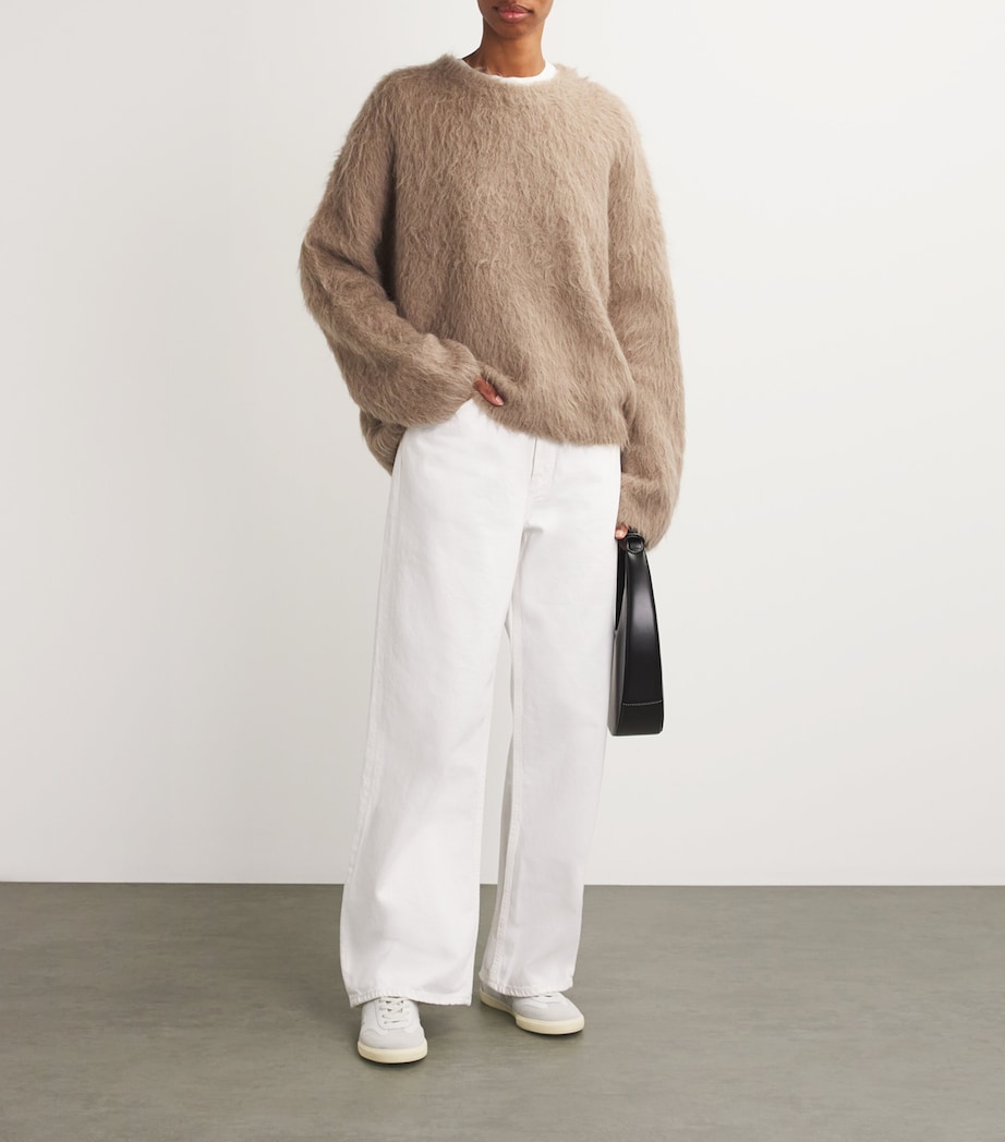 Leather Volley Sneakers WHITE Image 5