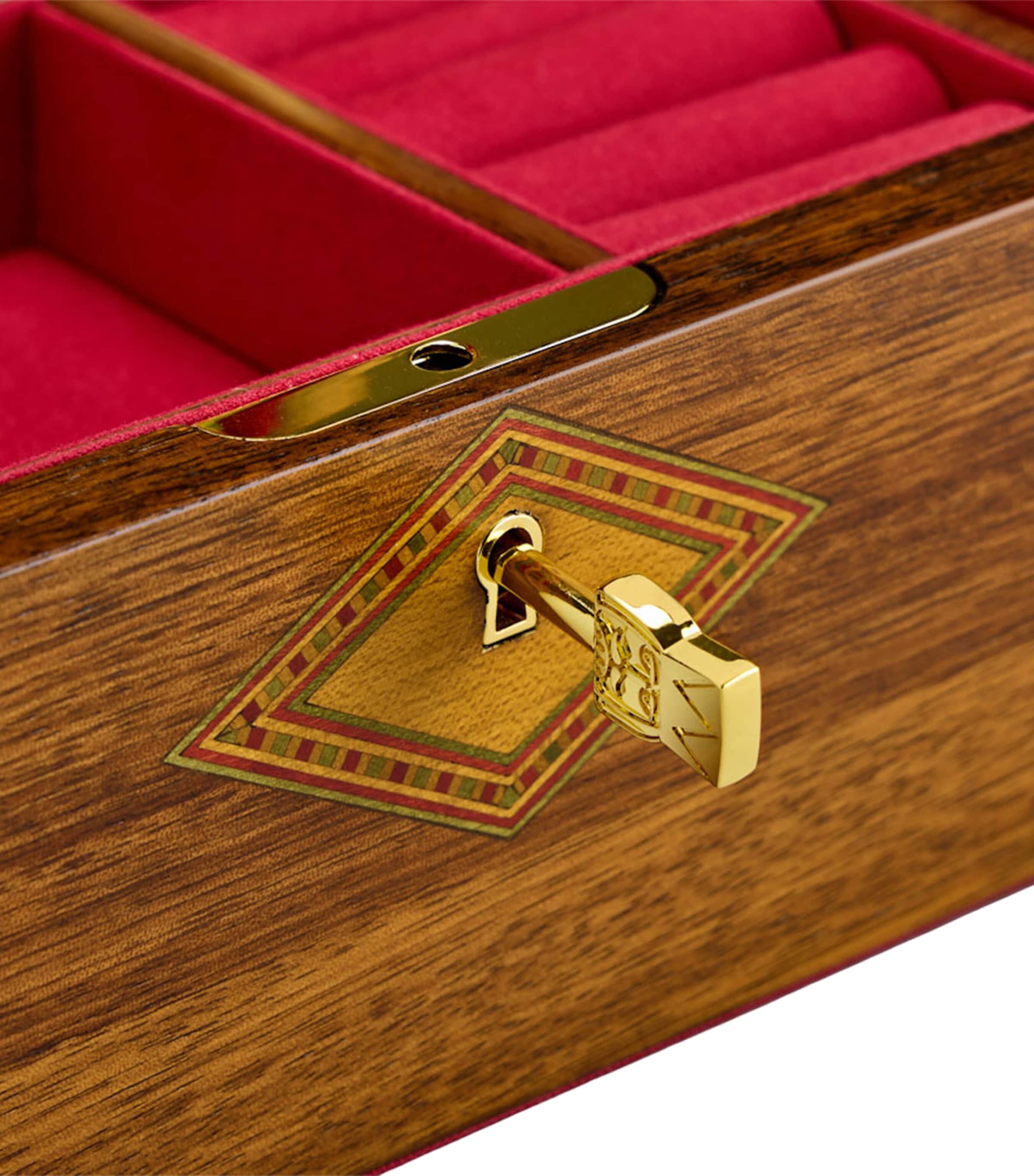 WOLF Nutcracker Musical Jewellery Box Walnut Wood Image 15