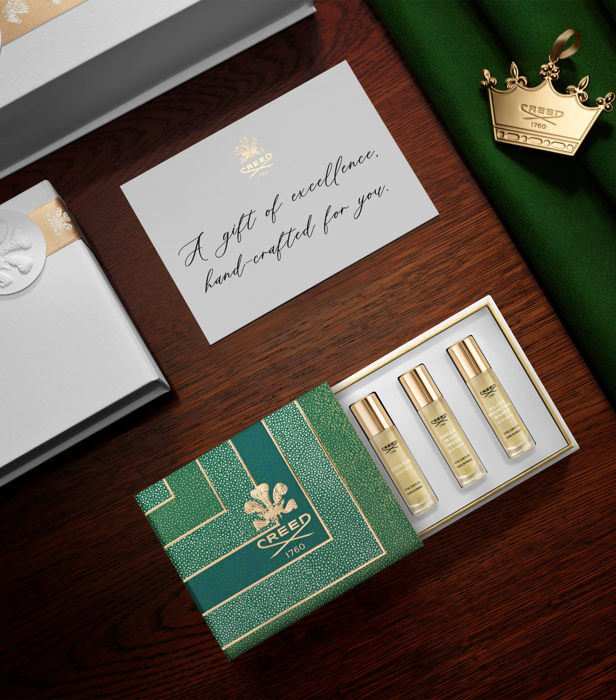 新品❗️CREED ディスカバリー ギフトセット F3 フォーハー ３本セット Creed Three-Piece Gift Set (3 x 10ml) | Harrods US