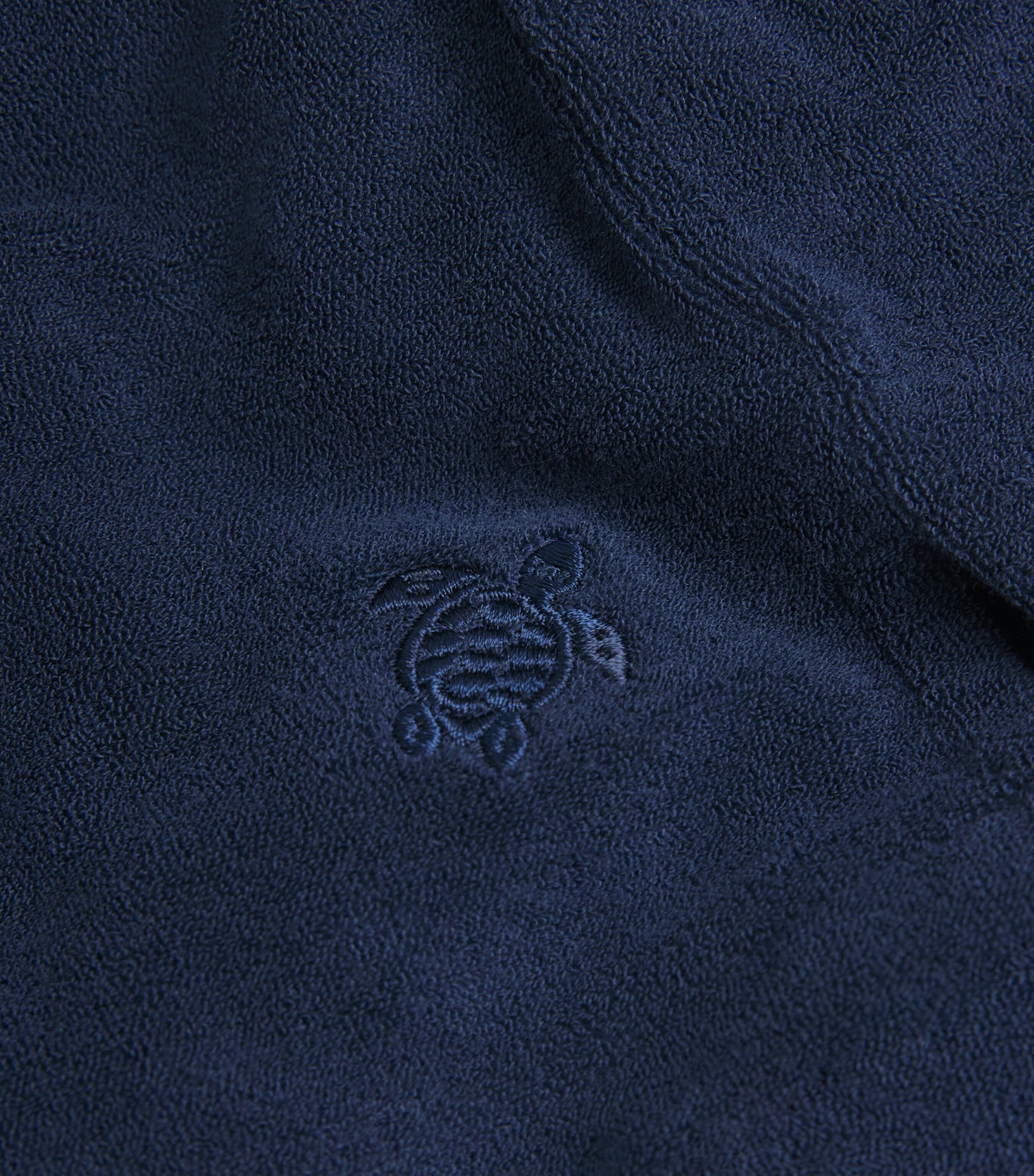 Vilebrequin Mens Organic Cotton Terry-Blend Charli Shirt Bleu Marine Image 6