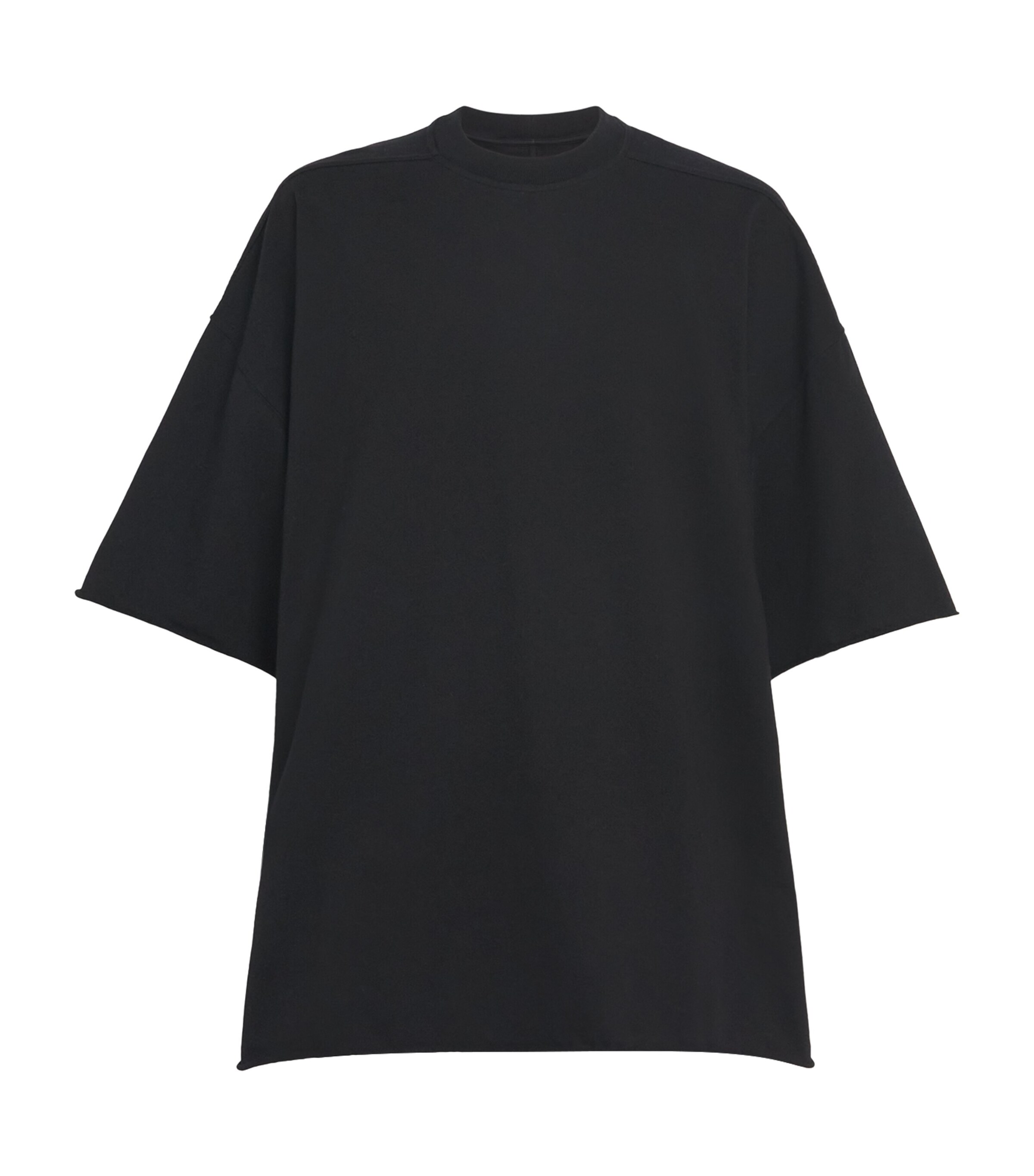 Rick Owens Mens Cotton Tommy T-Shirt Black/ Image 1