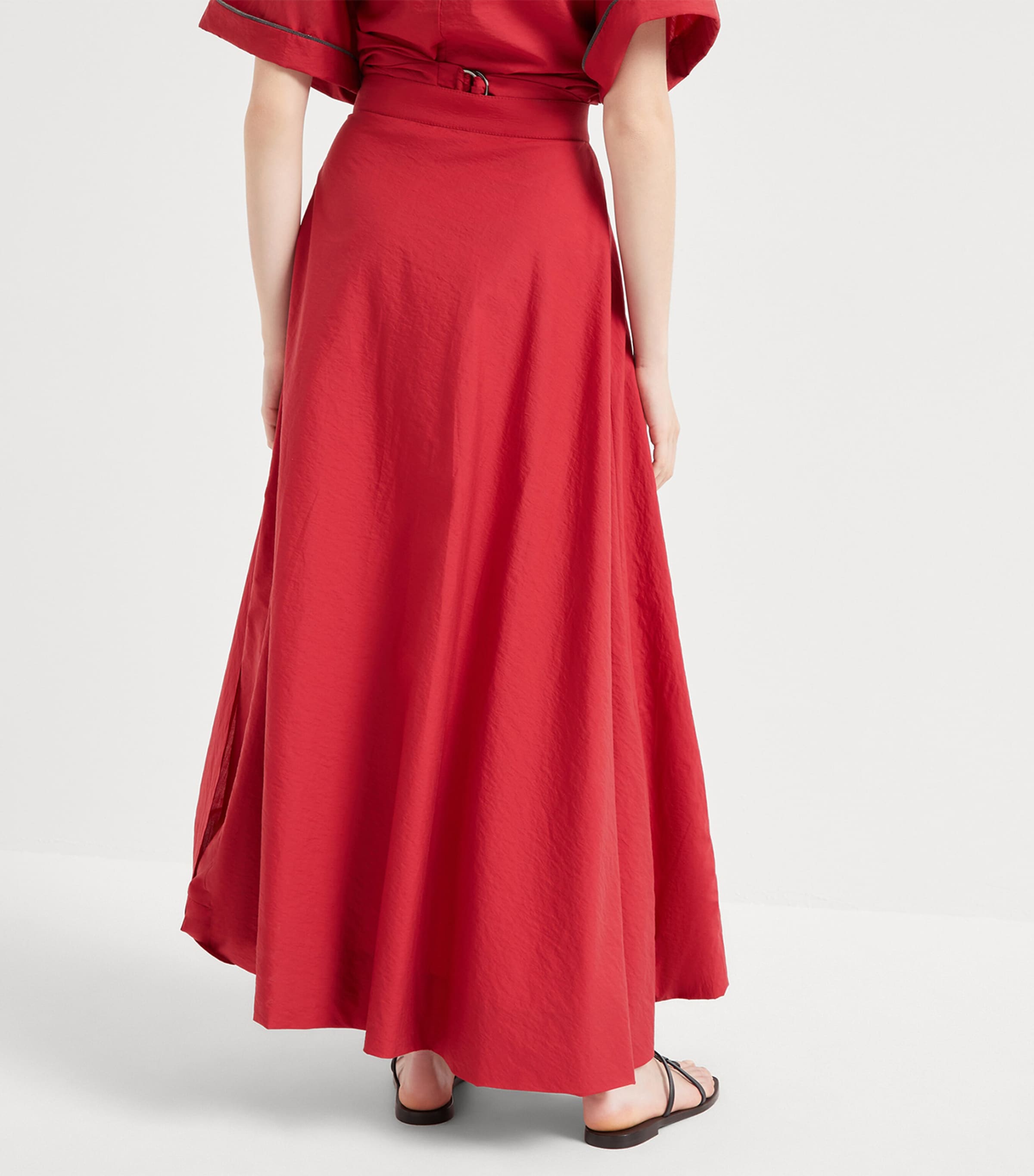 VIP【関税送料無料】希少 BRUNELLO CUCINELLI PINK SKIRT Brunello Cucinelli Bubble-Hem Maxi Skirt | Harrods US