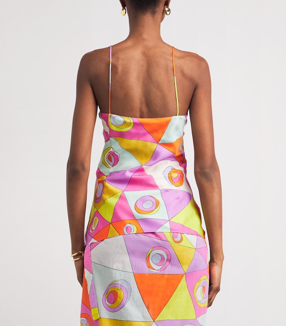 PUCCI Womens Silk Printed Cami Top Image 5