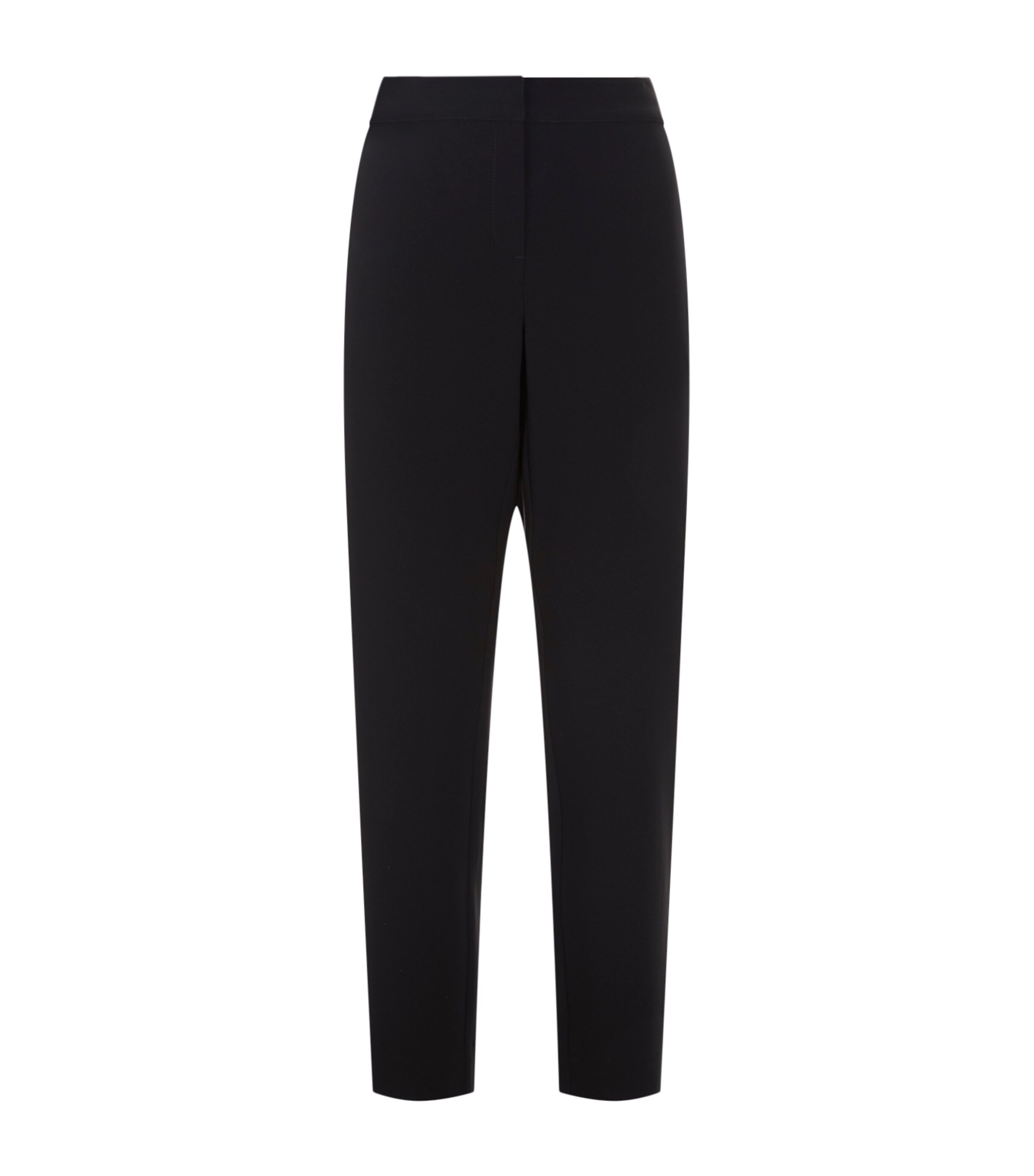 St John ‘diana' Flat Front Pressed Crease Straight Leg Pants In Black