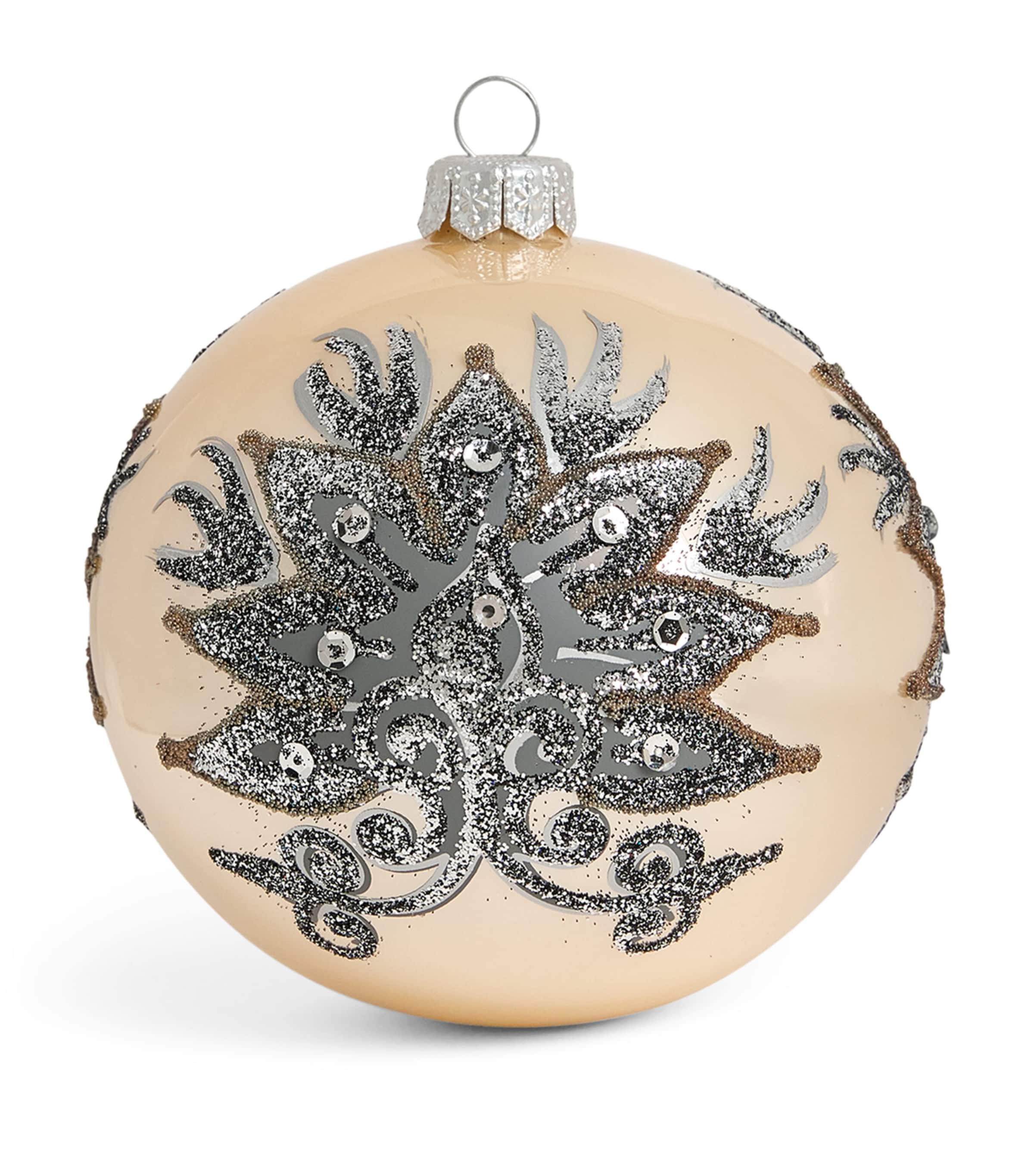 Harrods Snowflake Bauble In Metallic