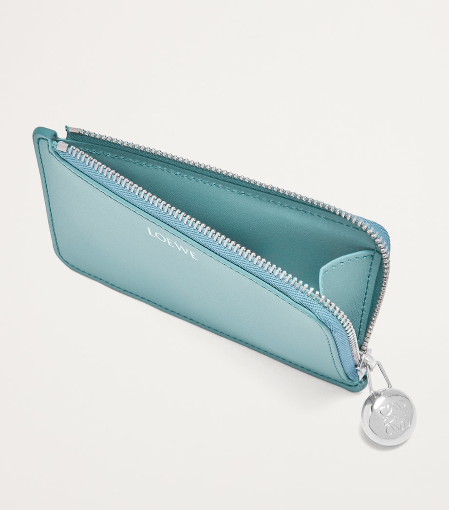 Leather Pebble Card Holder WATER Image 3