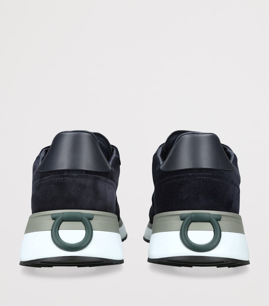 Suede Low-Top Sneakers BLUE/DARK Image 2