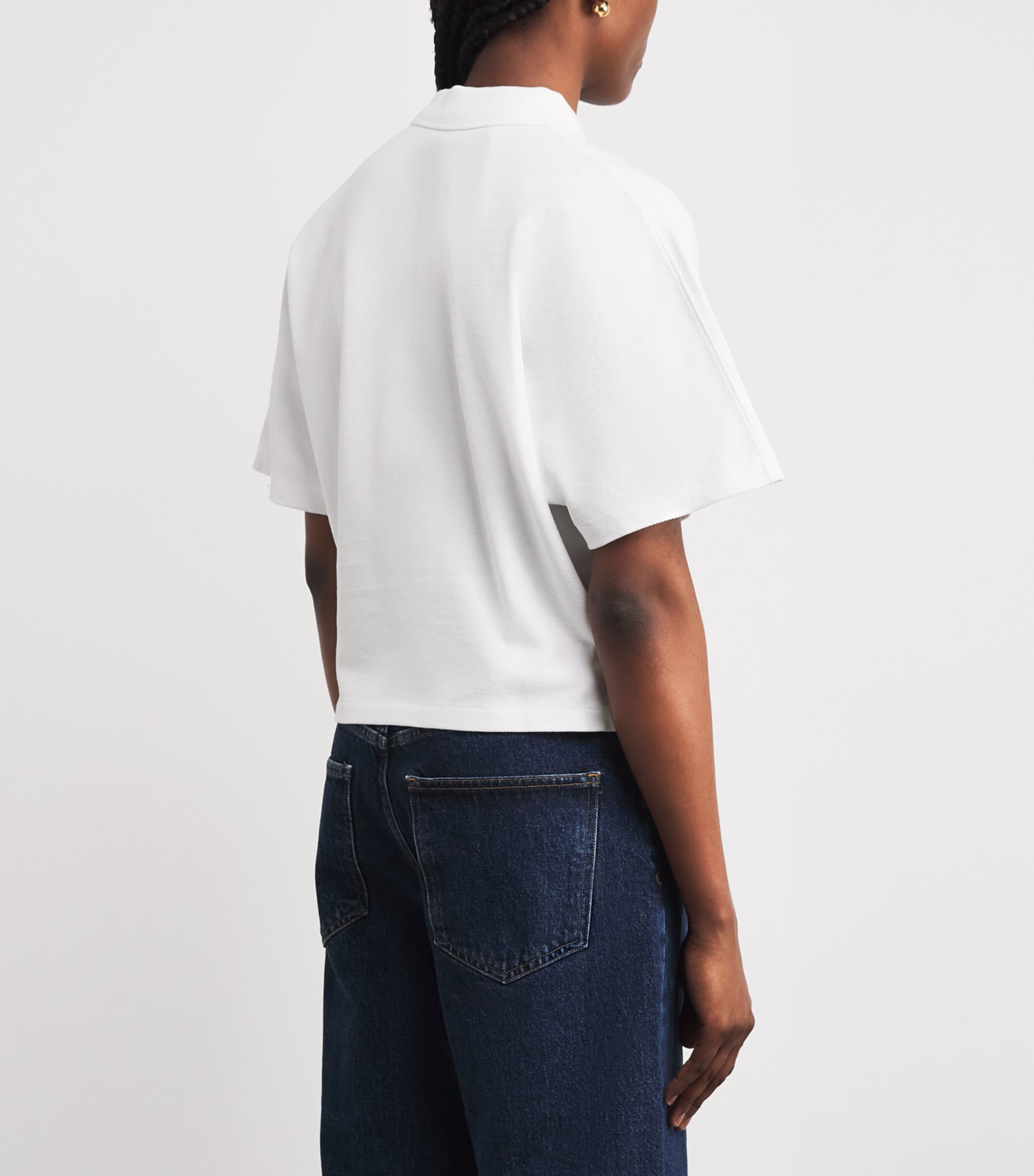 Cotton Polo Shirt WHITE Image 4